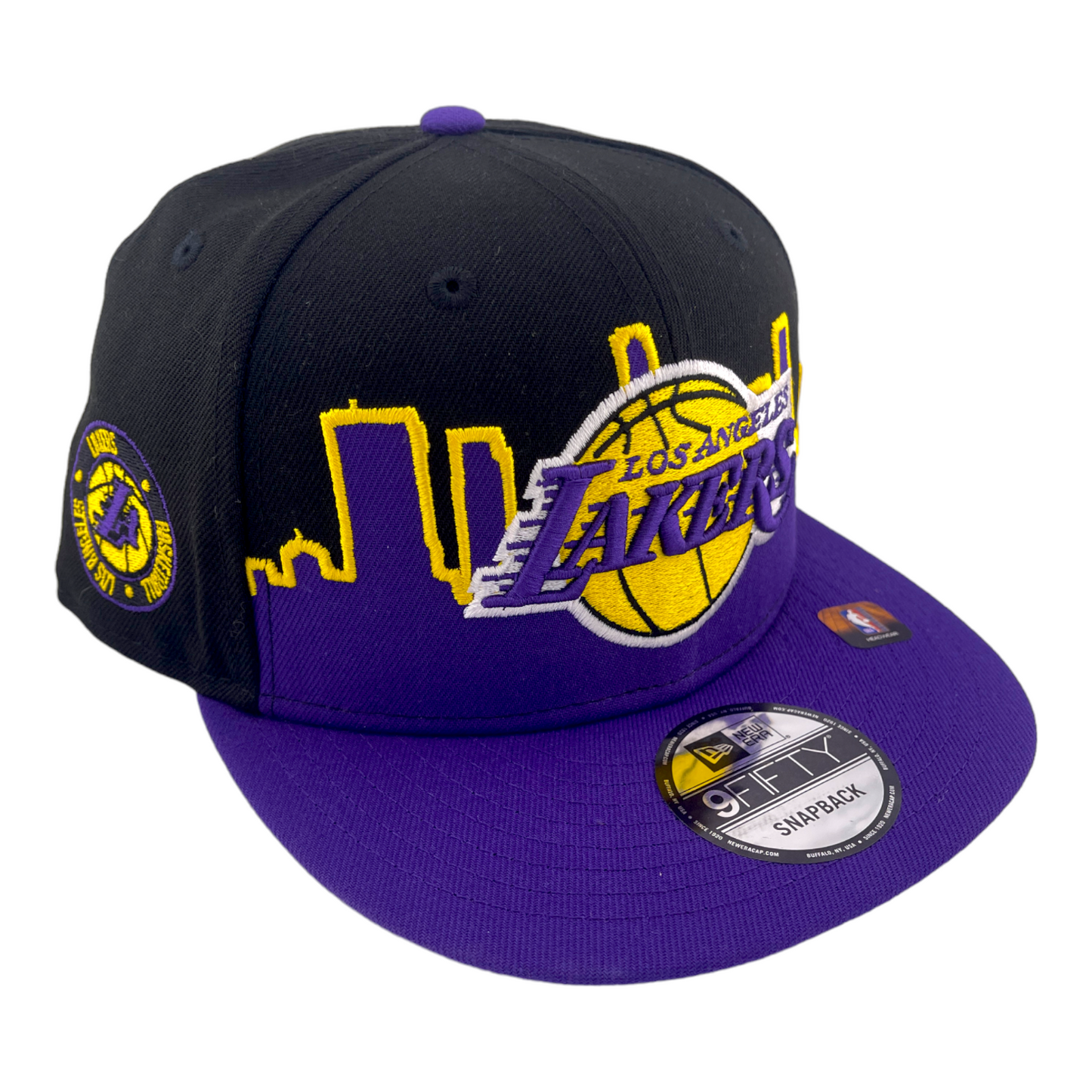 New Era Los Angeles Lakers Tip Off 2022 Black/Purple NBA 9FIFTY Snapback Hat Cap