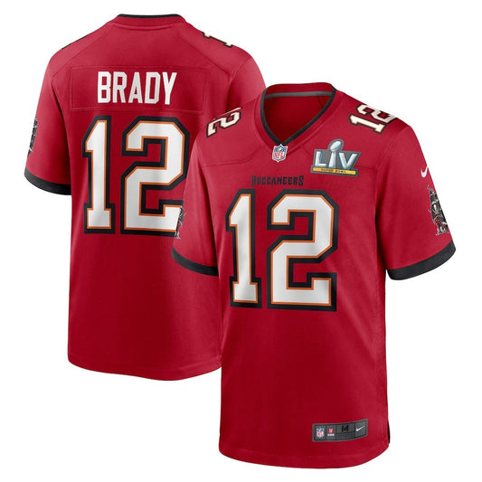 Nike Tampa Bay Buccaneers #12 Tom Brady NFL Super Bowl LIV Bound Patch Men's 3XL