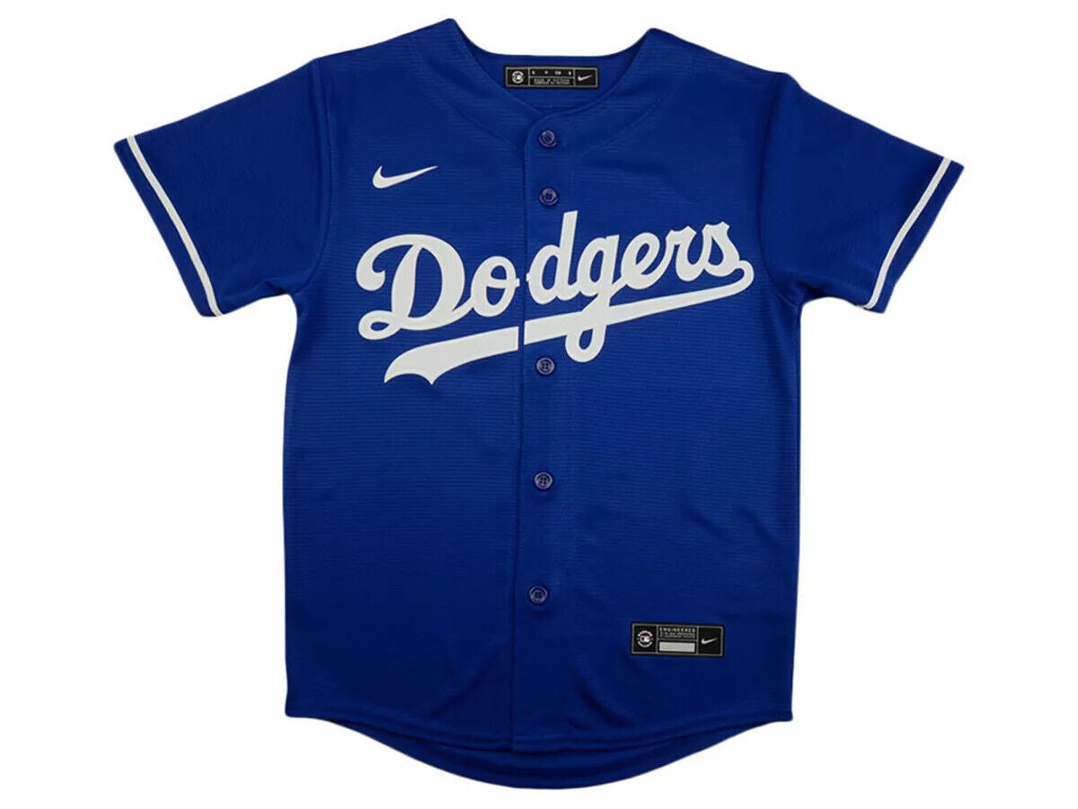 Nike Los Angeles Dodgers Justin Turner #10 Blue Youth Official Player Jersey