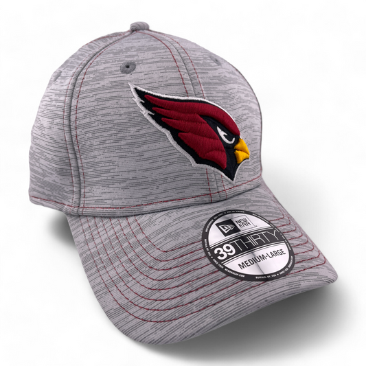 New Era Arizona Cardinals NFL Speed Heathered Grey 39Thirty Flex Fit Hat Cap