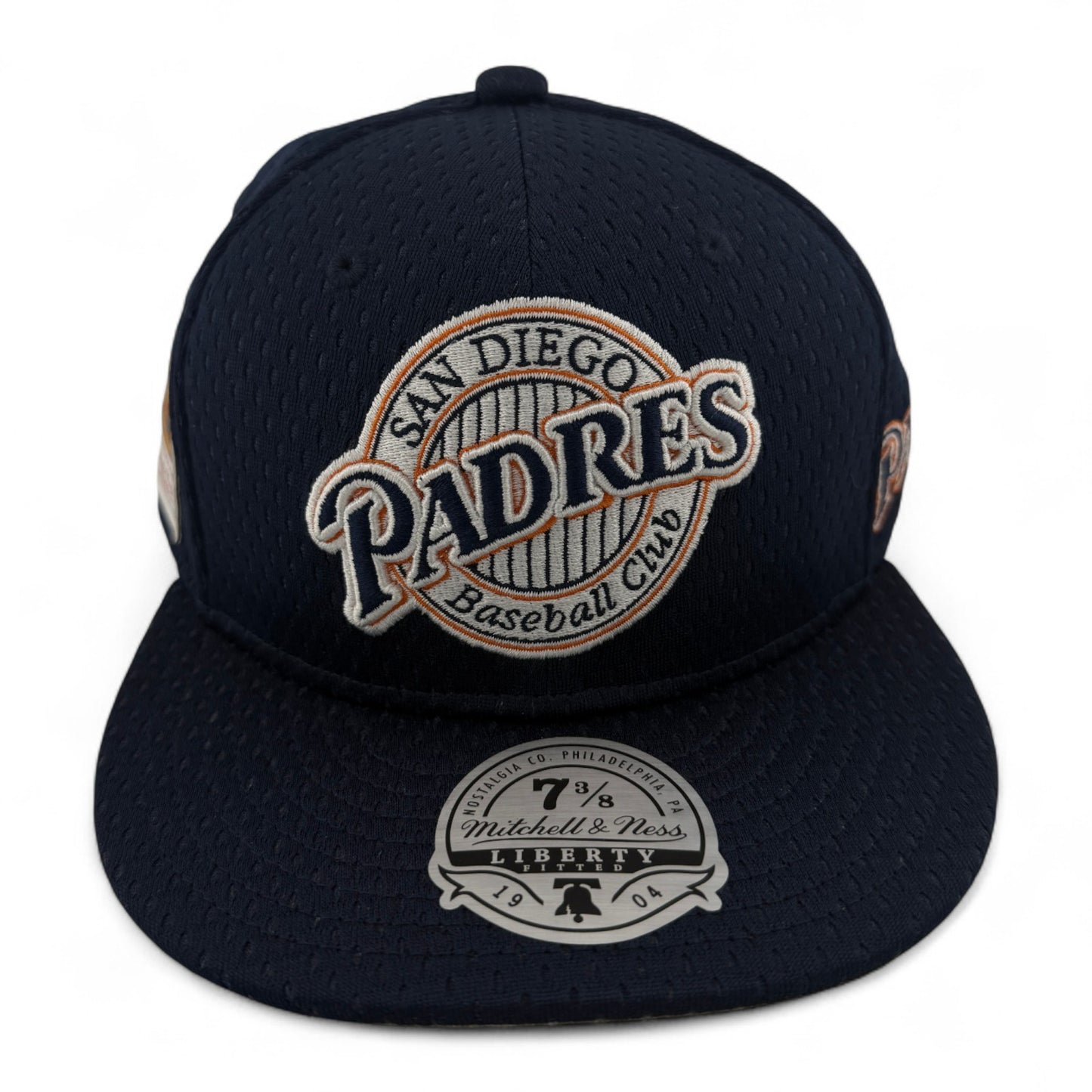 Mitchell & Ness San Diego Padres MLB Jersey Mesh Navy Liberty Fitted Hat Cap
