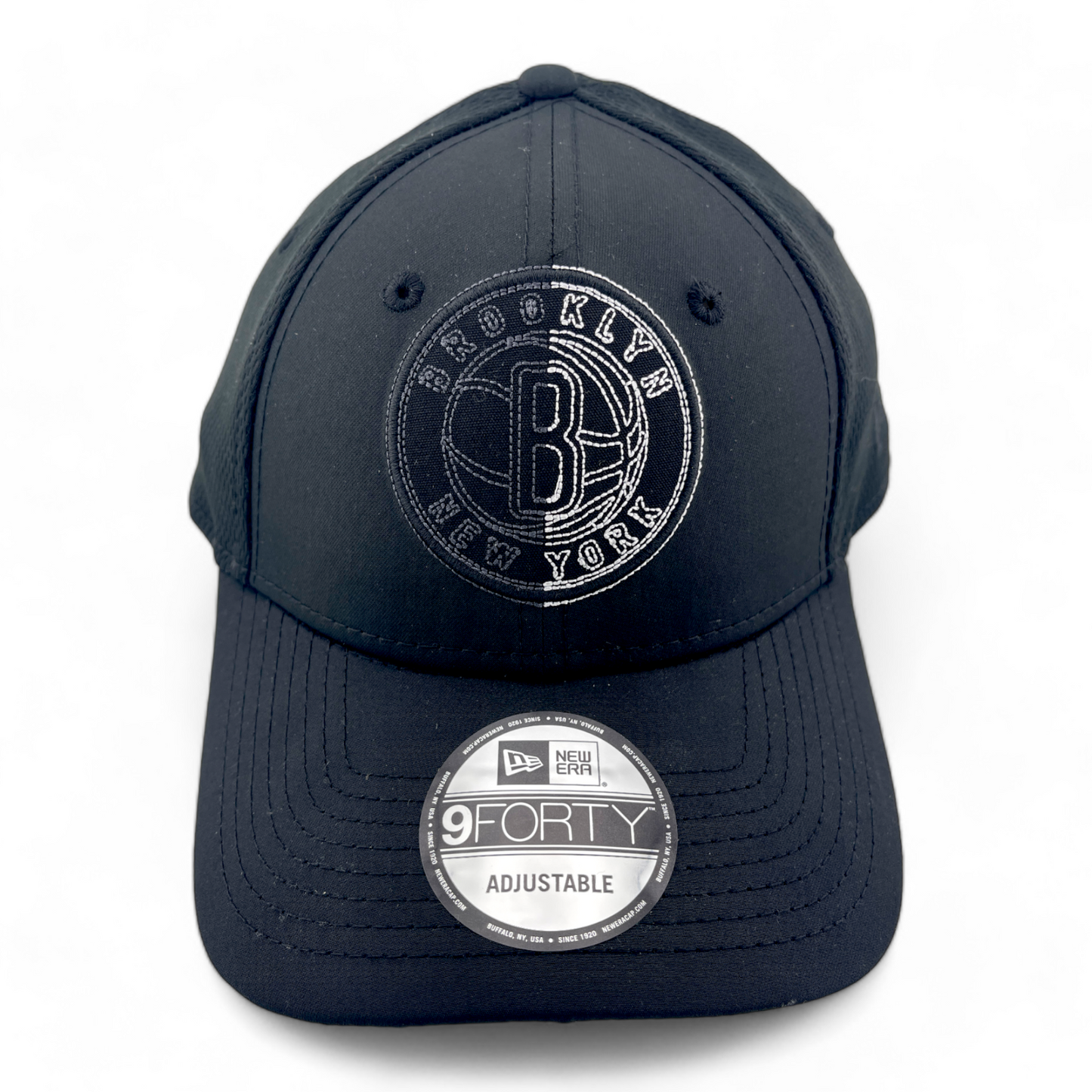 New Era Brooklyn Nets NBA New York Tech Mesh 9Forty Adjustable Strap Hat Cap