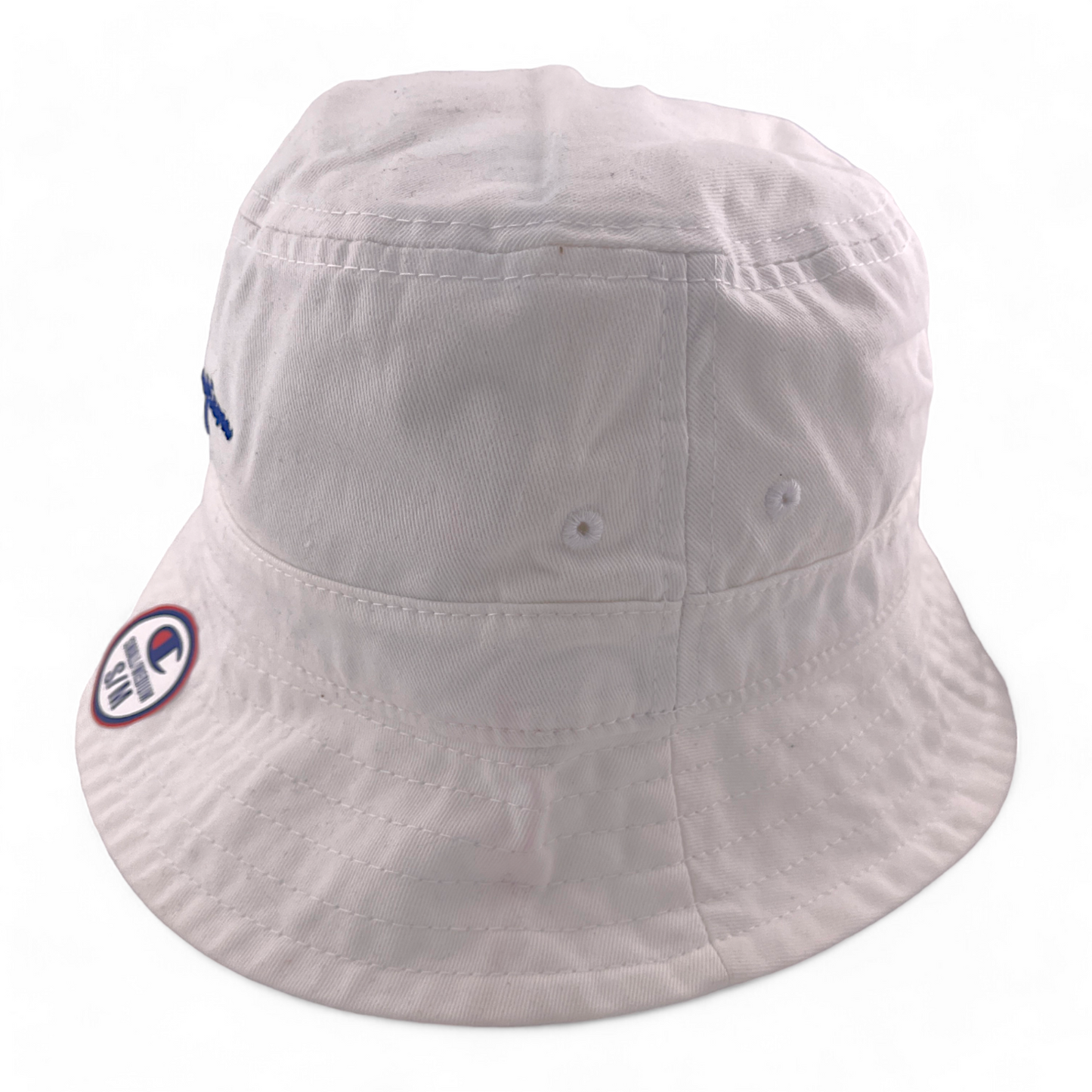 Champion Script Logo Classic All White H78459 Boonie Bucket Hat Unisex Adult S/M