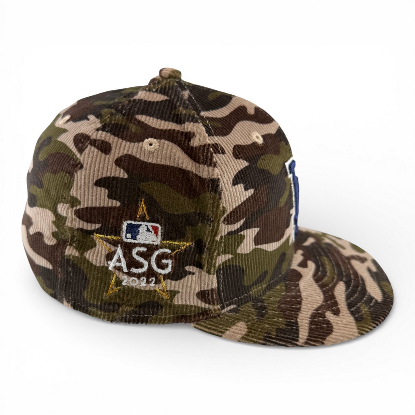 New Era Los Angeles Dodgers MLB Camouflage Corduroy Camo 59Fifty Fitted Hat Cap