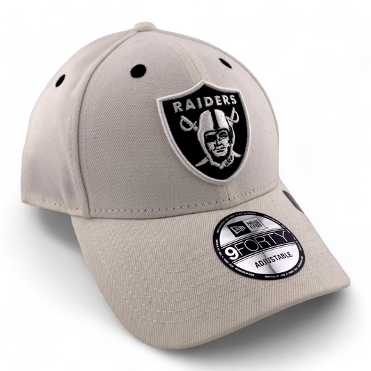 ~NEW DROP~ New Era Las Vegas Raiders NFL White Wine Pack 9Forty Snapback Adjustable Hat Cap