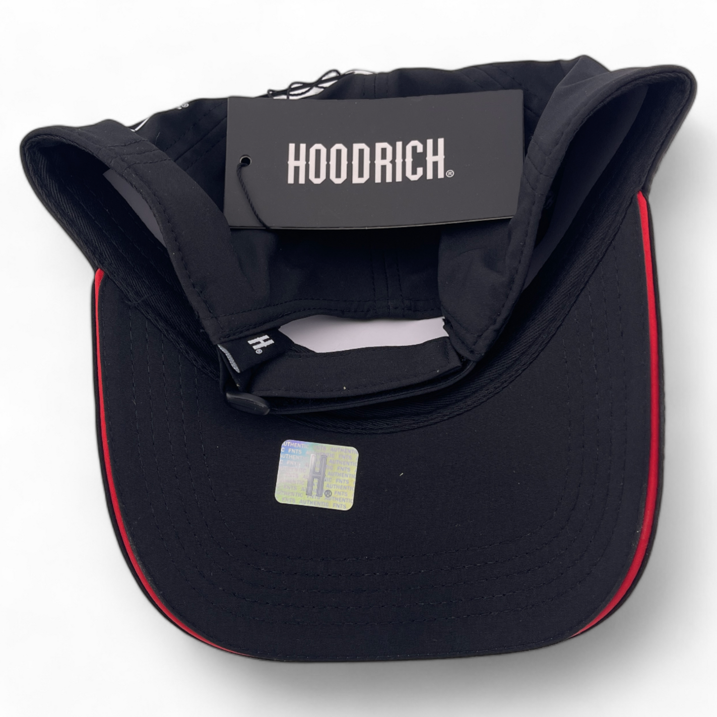 Hoodrich OG Akira V5 Strapback Internal Zipper Pocket Black Adjustable Hat Cap