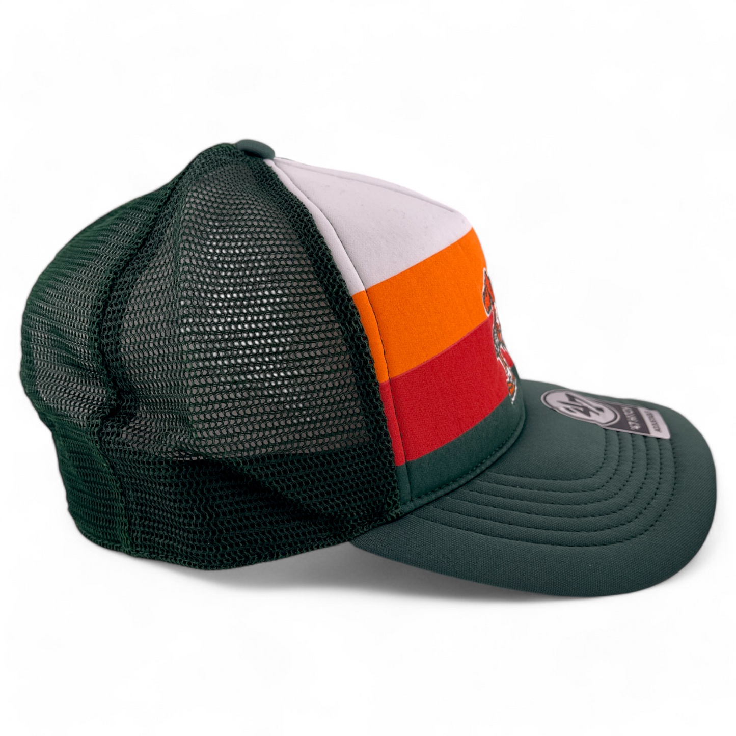 '47 Brand University of Miami Hurricanes NCAA Foam A-Frame Trucker Snapback Cap