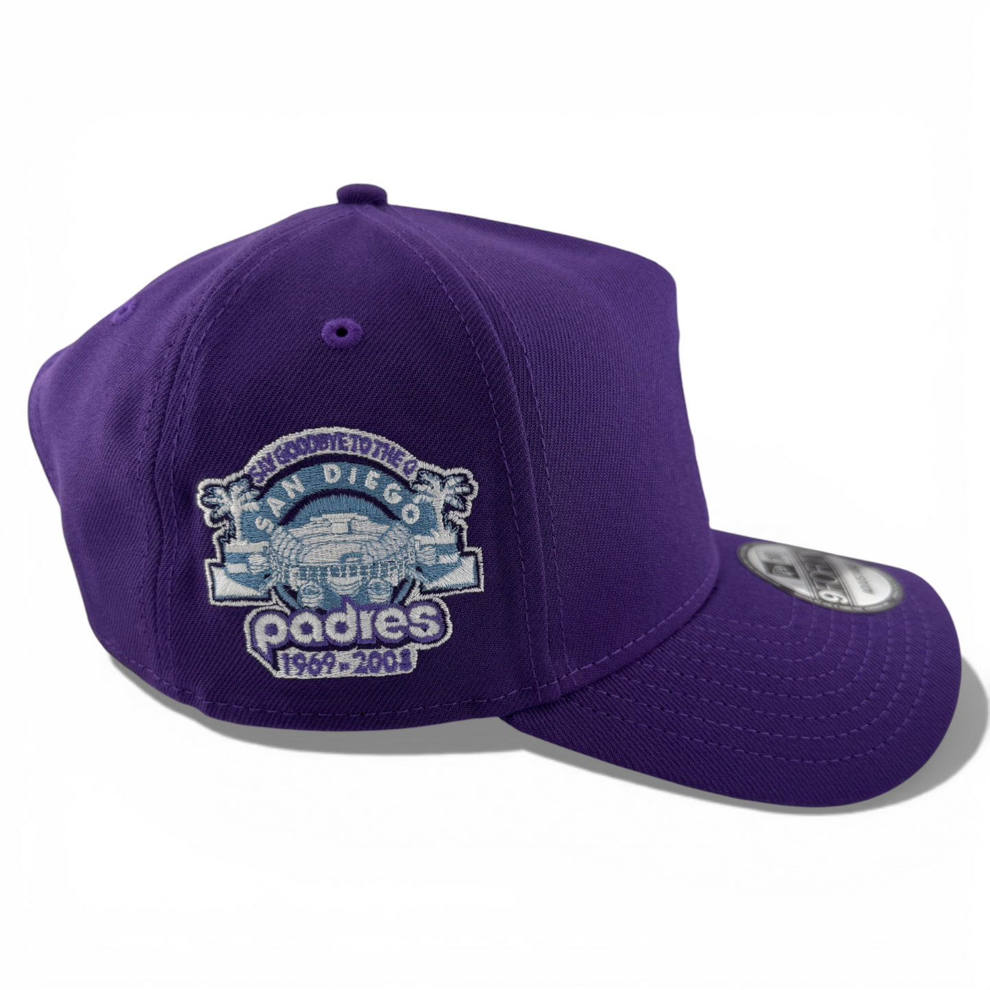 New Era San Diego Padres MLB Purple A-Frame 9Forty Snapback Adjustable Hat Cap