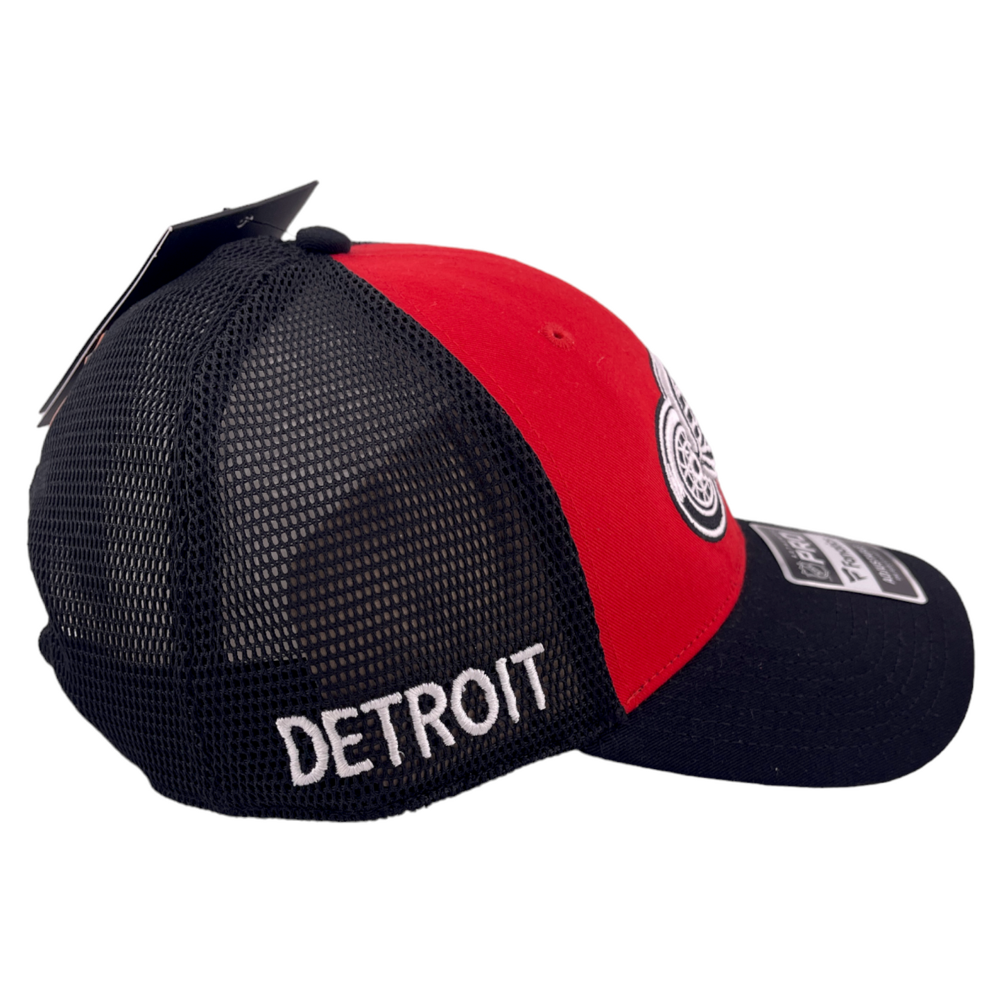 Fanatics Detroit Red Wings NHL Pro Adjustable Mesh Back Trucker Snapback Hat Cap