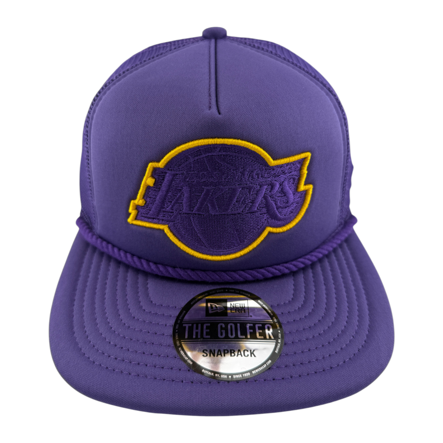 New Era Los Angeles Lakers NBA A-Frame Rope The Golfer Snapback Adjustable Hat