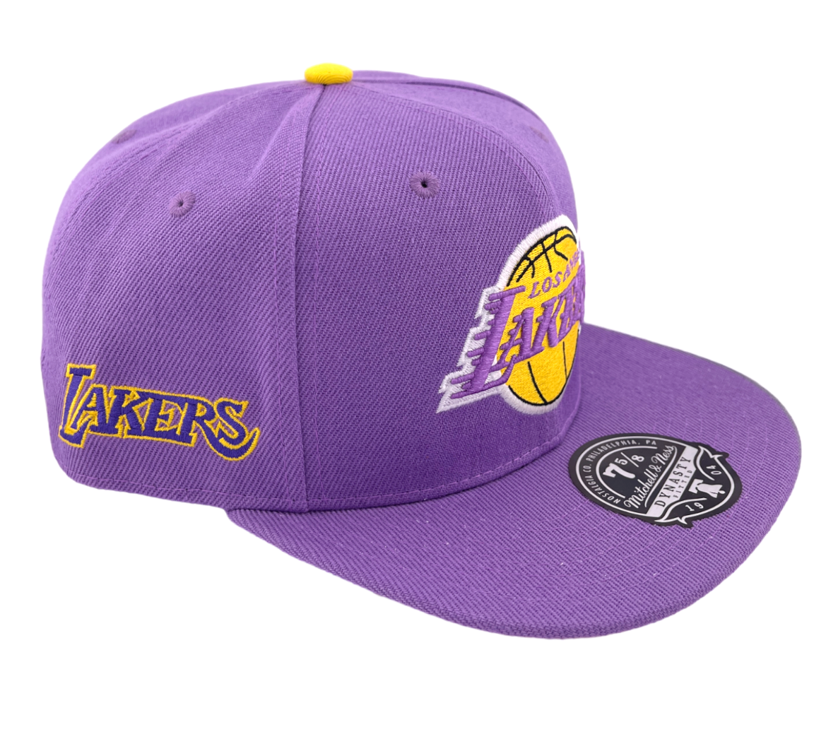 Mitchell & Ness Los Angeles Lakers NBA Hyperteam Purple Fitted Hat Cap