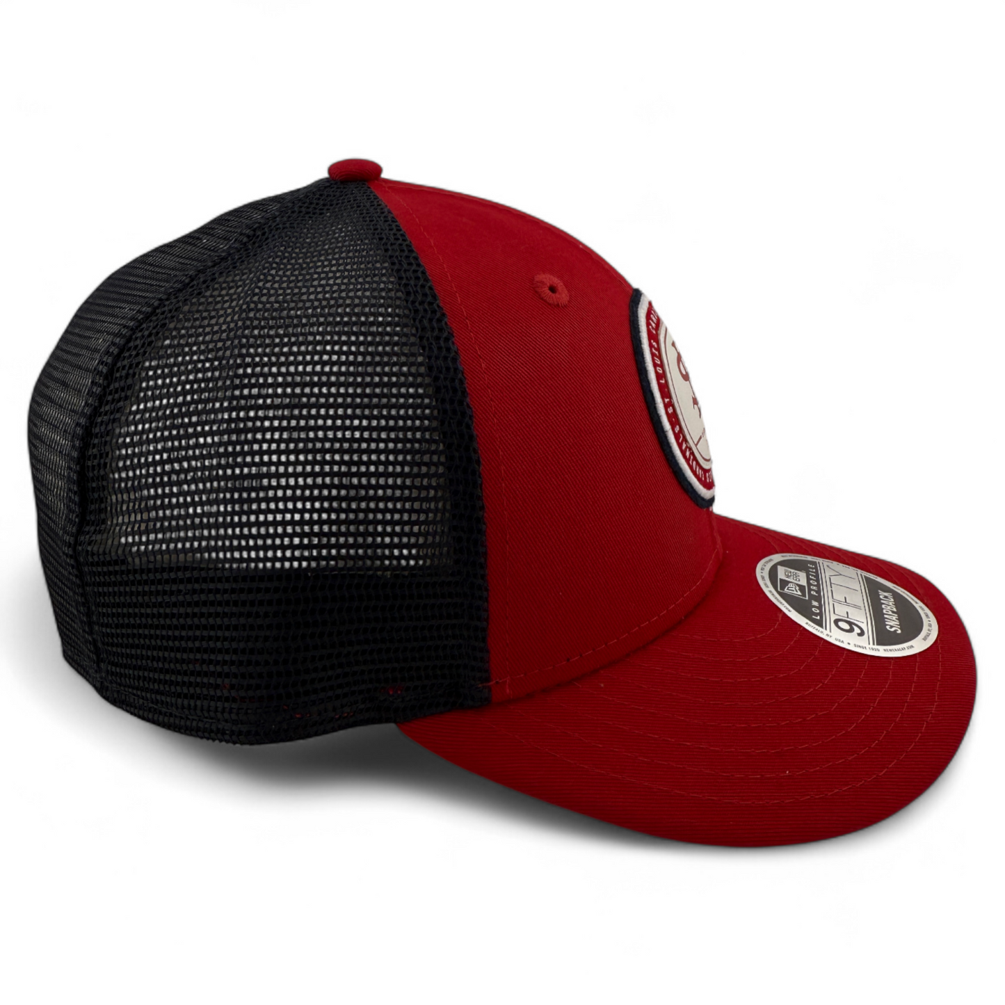 New Era St. Louis Cardinals MLB Circle Patch 9Fifty Low Profile Trucker Snapback