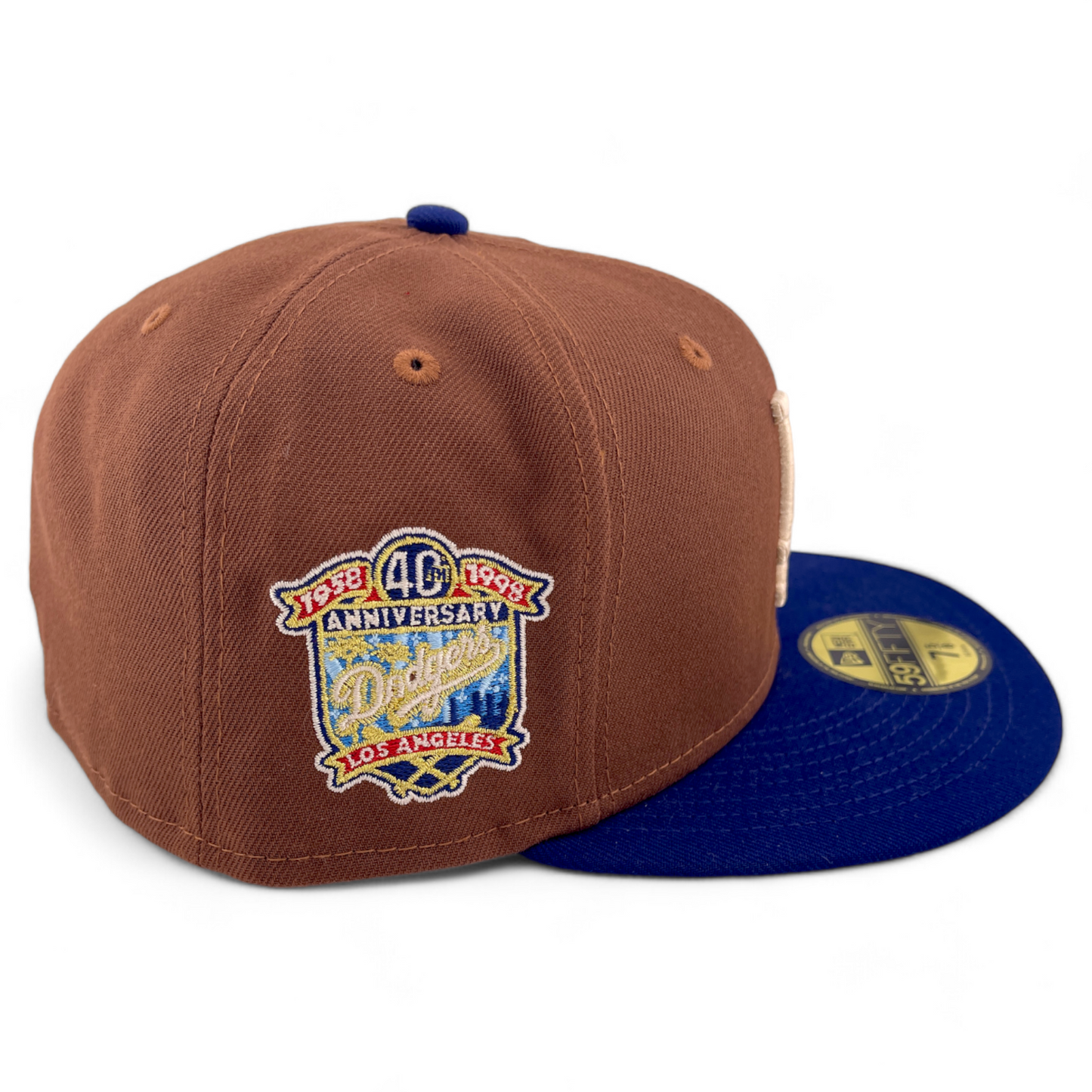 New Era Los Angeles Dodgers MLB Harvest Pack 40th Patch Tan 59FIFTY Fitted Hat