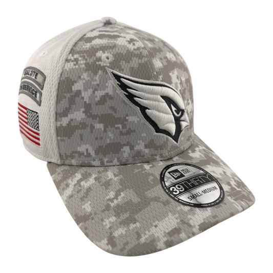 New Era Arizona Cardinals NFL Salute to Service Snow Camo 39Thirty Flex Fit Hat