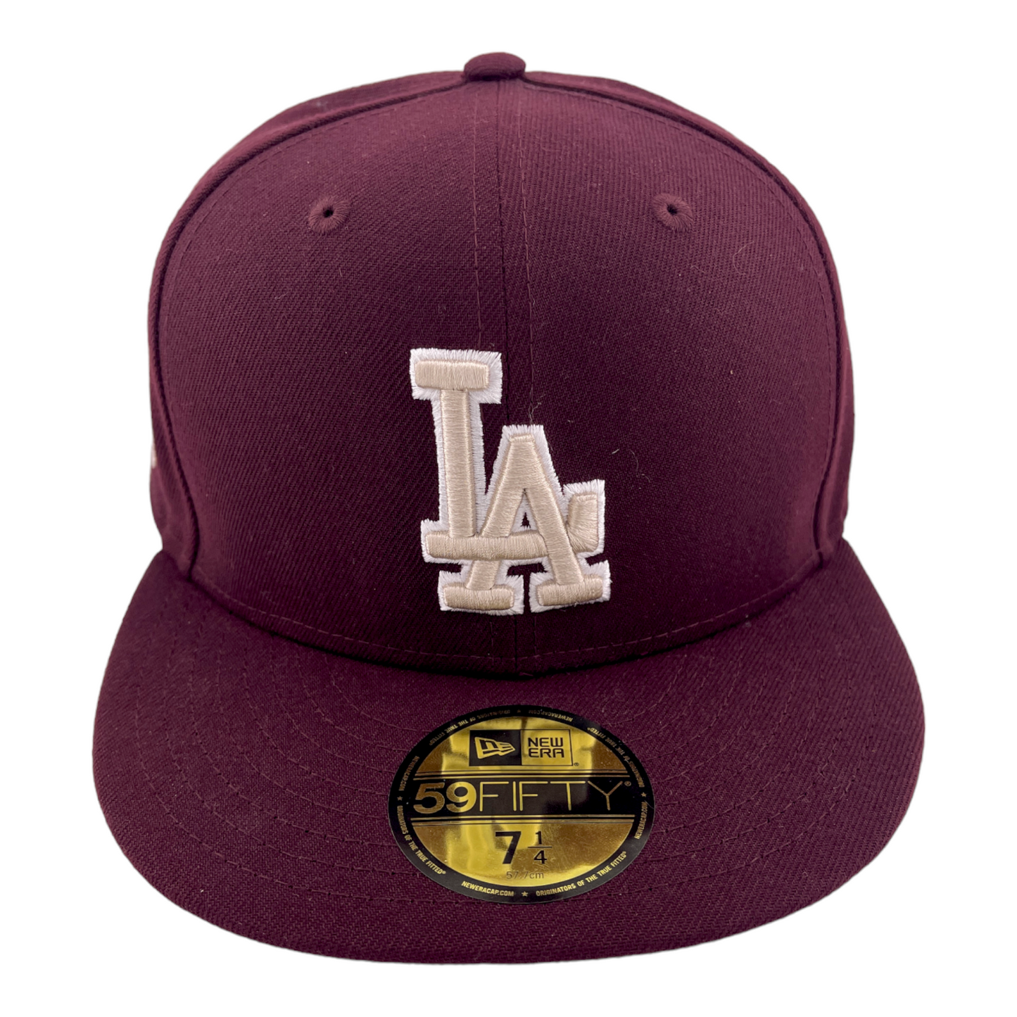 New Era Los Angeles Dodgers 1980 All-Star Game Patch Maroon/Beige UV 59FIFTY Hat Cap