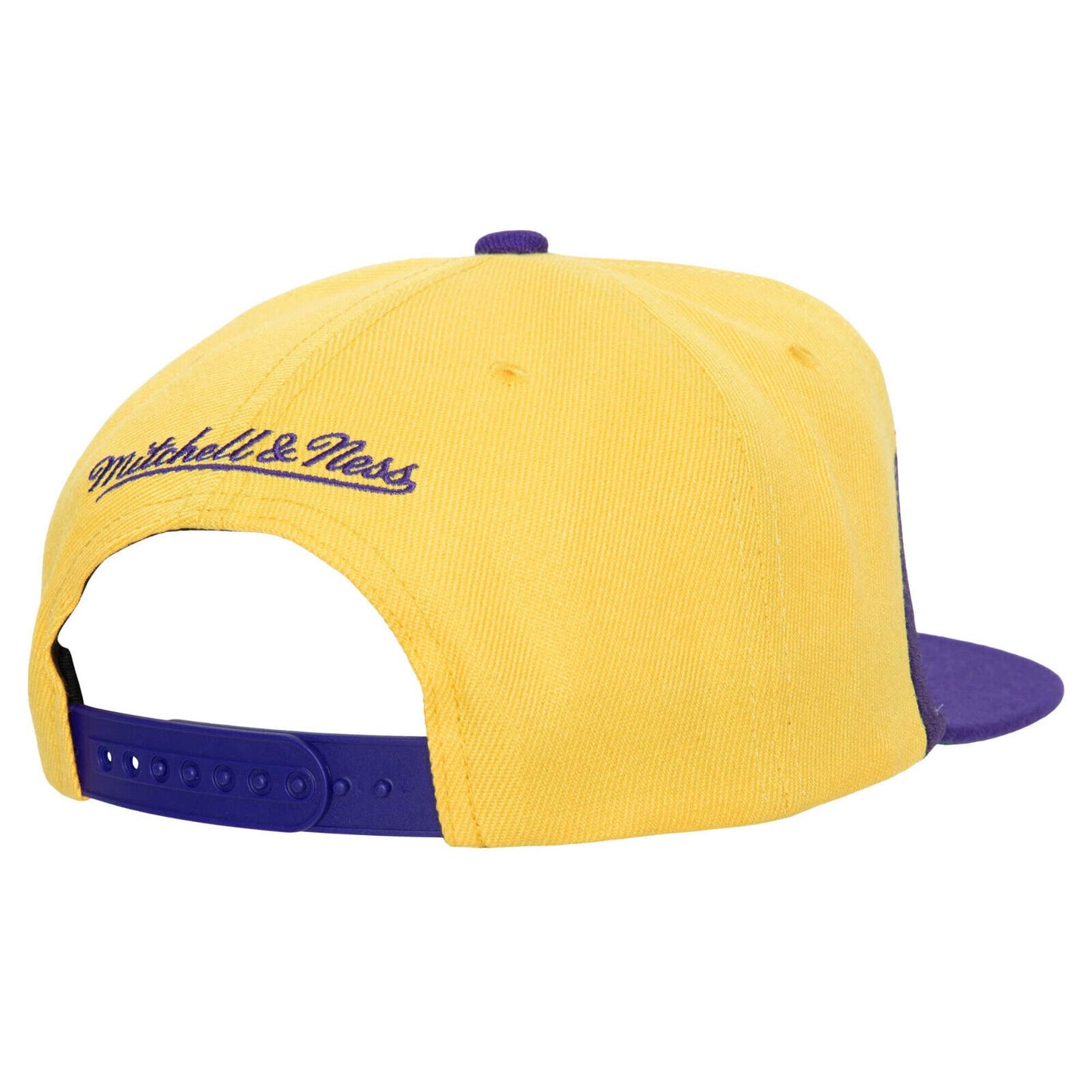 Mitchell & Ness Los Angeles Lakers NBA Sharktooth HWC Yellow/Purple Snapback Hat