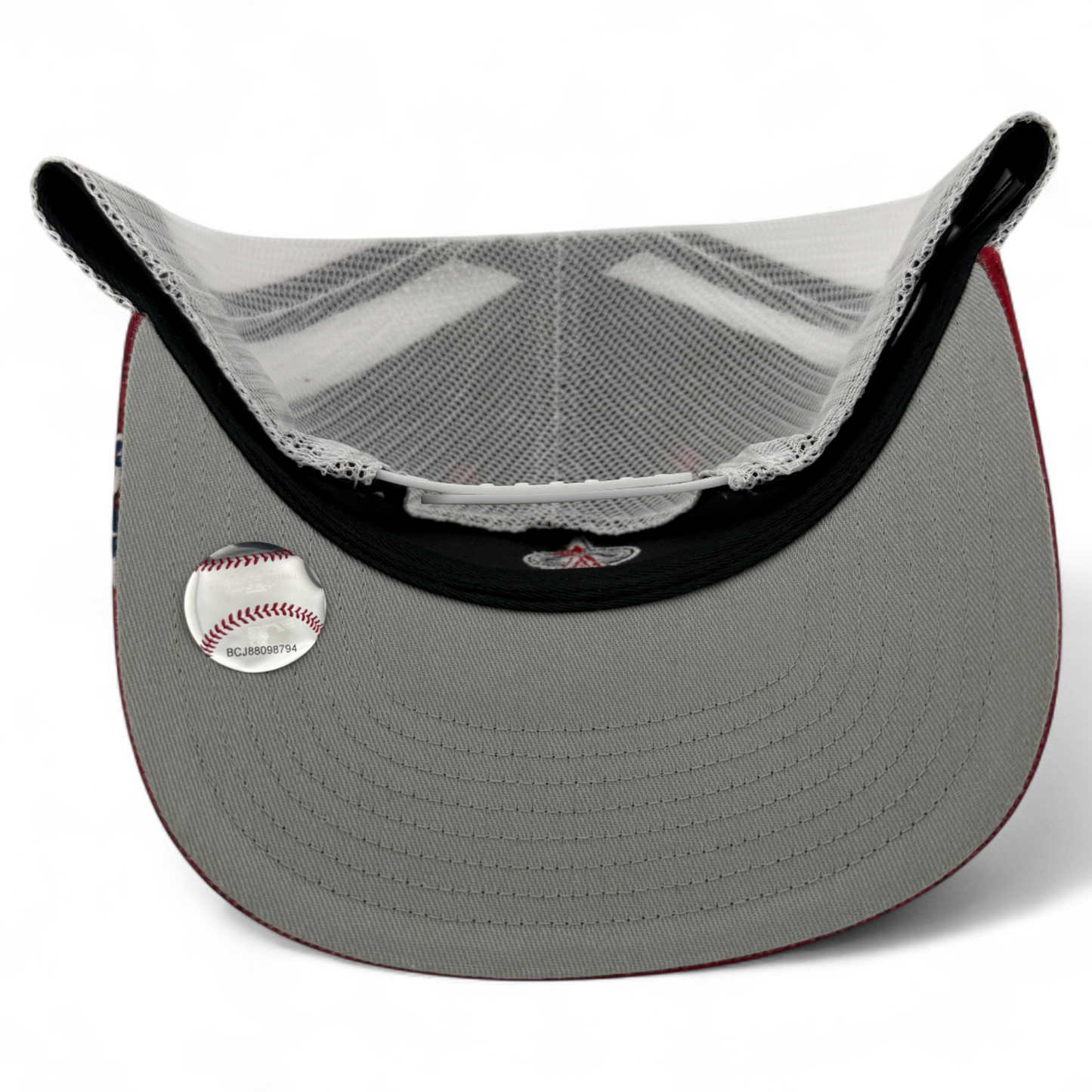 '47 Brand Los Angeles Angels MLB Red Floral Trucker Mesh Snapback Adjustable Hat