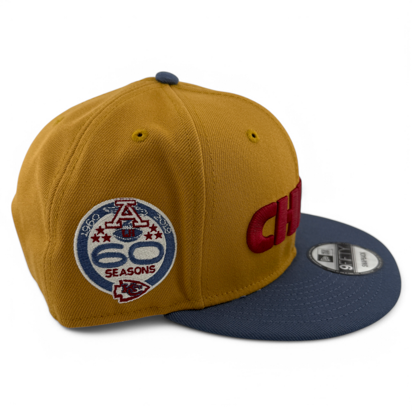 New Era Kansas City Chiefs NFL Panama Tan 9FIFTY Snapback Adjustable Hat Cap