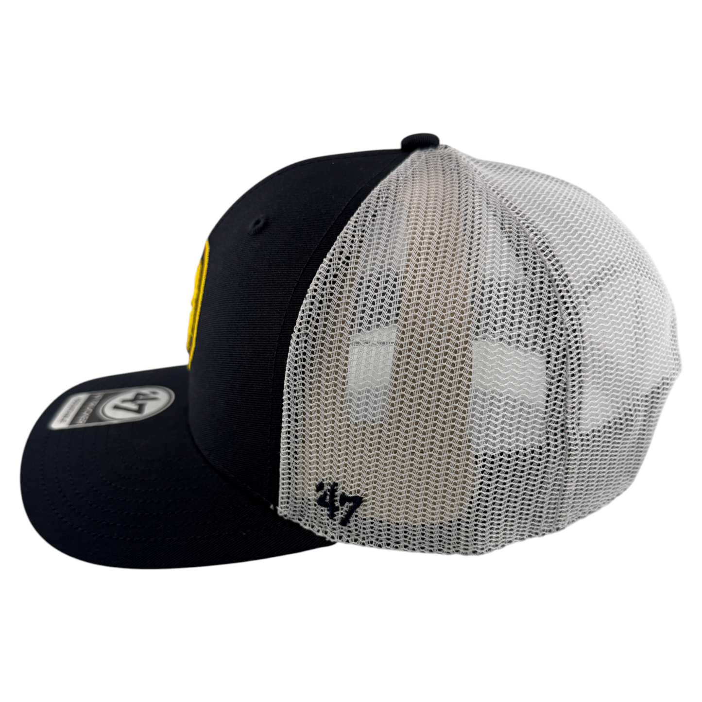 '47 Brand Denver Nuggets NBA Navy Mesh Back Trucker Snapback Adjustable Hat Cap