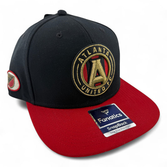 Fanatics Atlanta United FC MLS Garnet Side Patches Adjustable Snapback Hat Cap