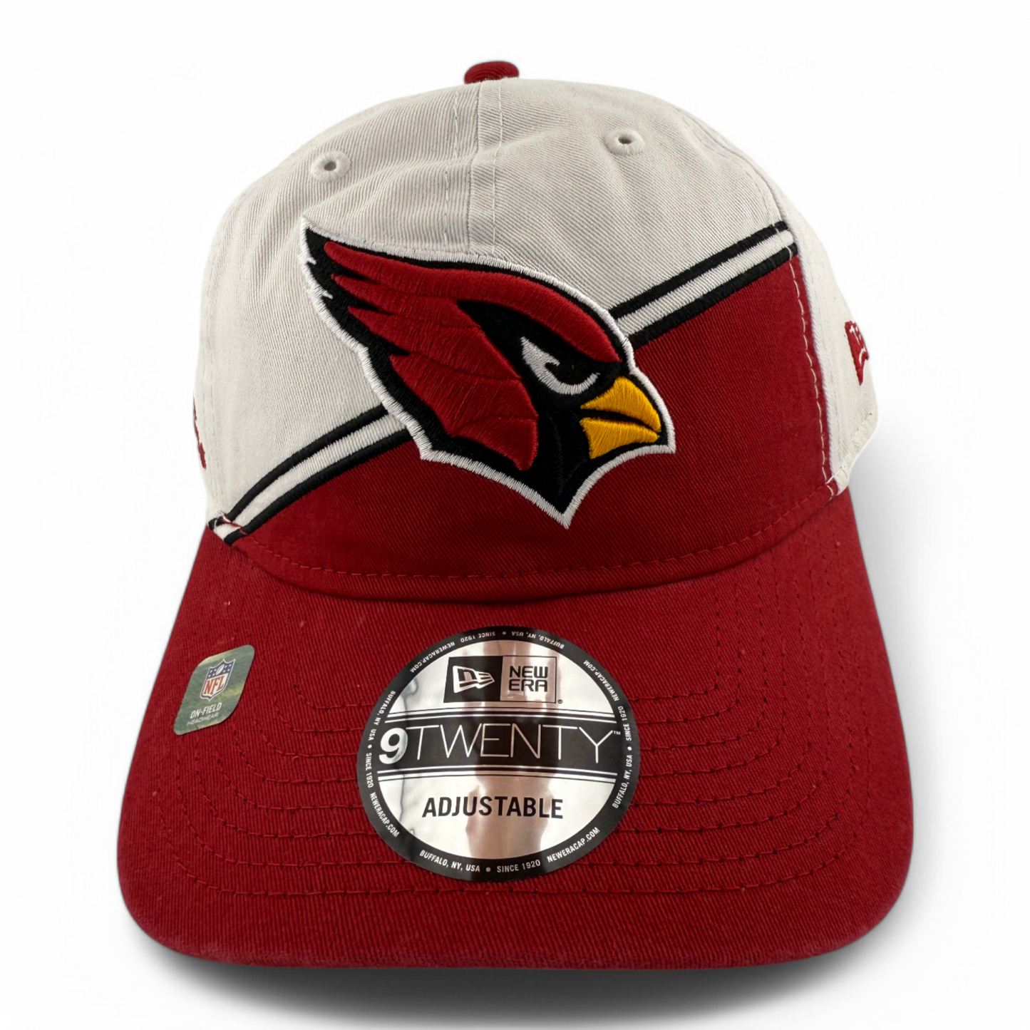 New Era Arizona Cardinals NFL 2023 Sideline White 9Twenty Adjustable Dad Hat Cap