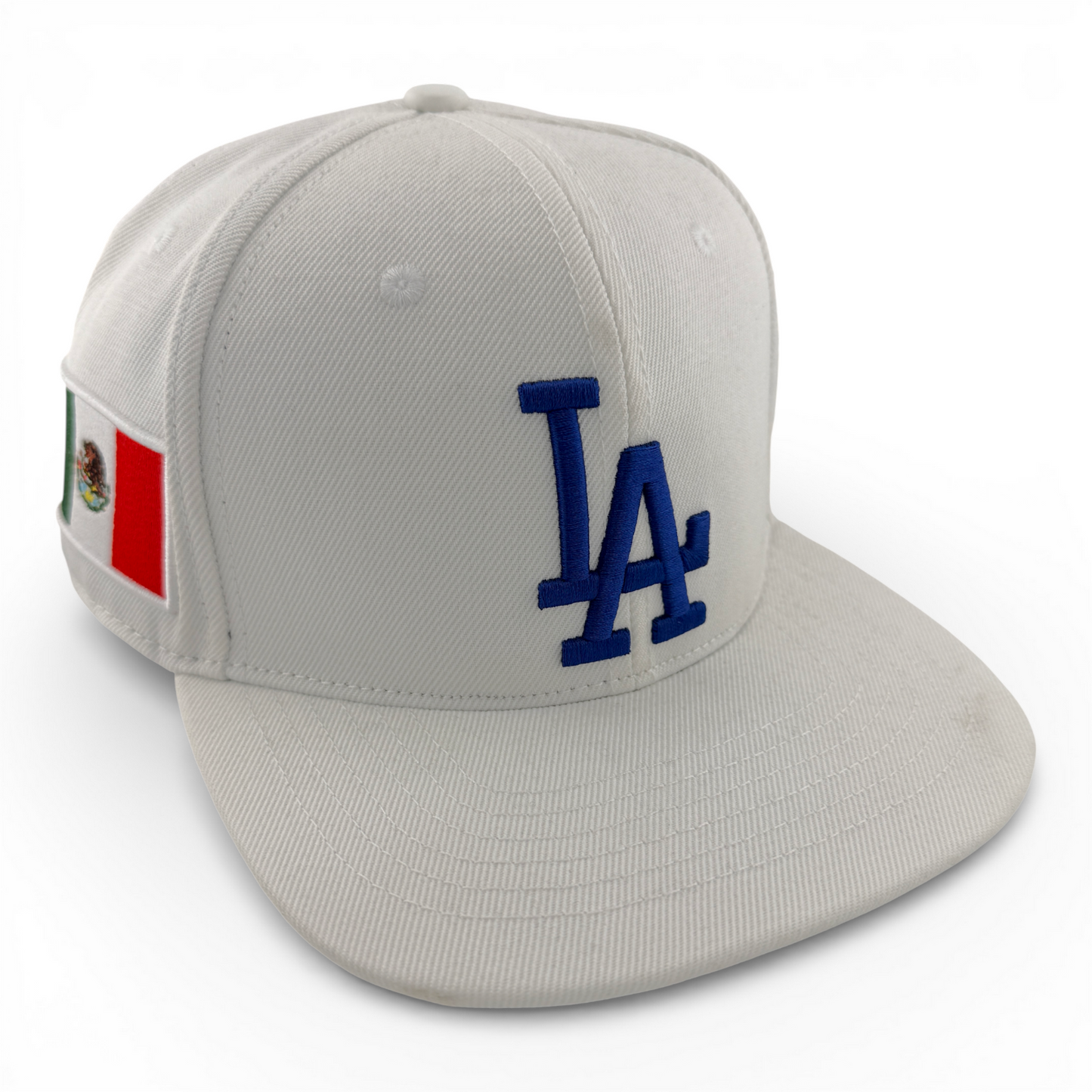Pro Standard Los Angeles Dodgers MLB Mexico Flag Logo White Adjustable Snapback