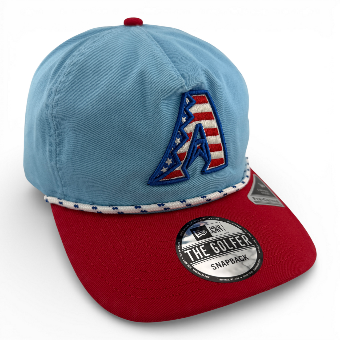 New Era Arizona Diamondbacks 2025 4th of July Rope Golfer Snapback Adjustable