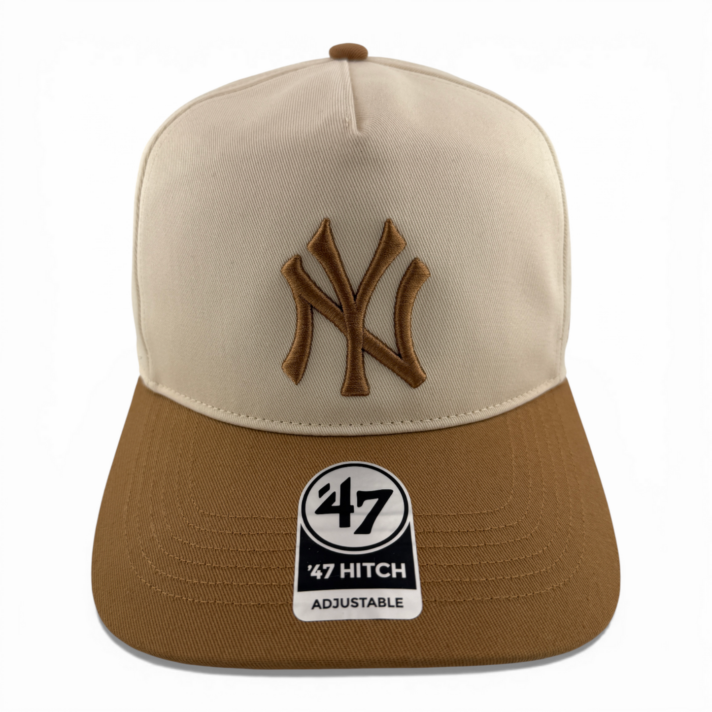 '47 Brand New York Yankees Natural Khaki Tan Hitch A-Frame Snapback Adjustable