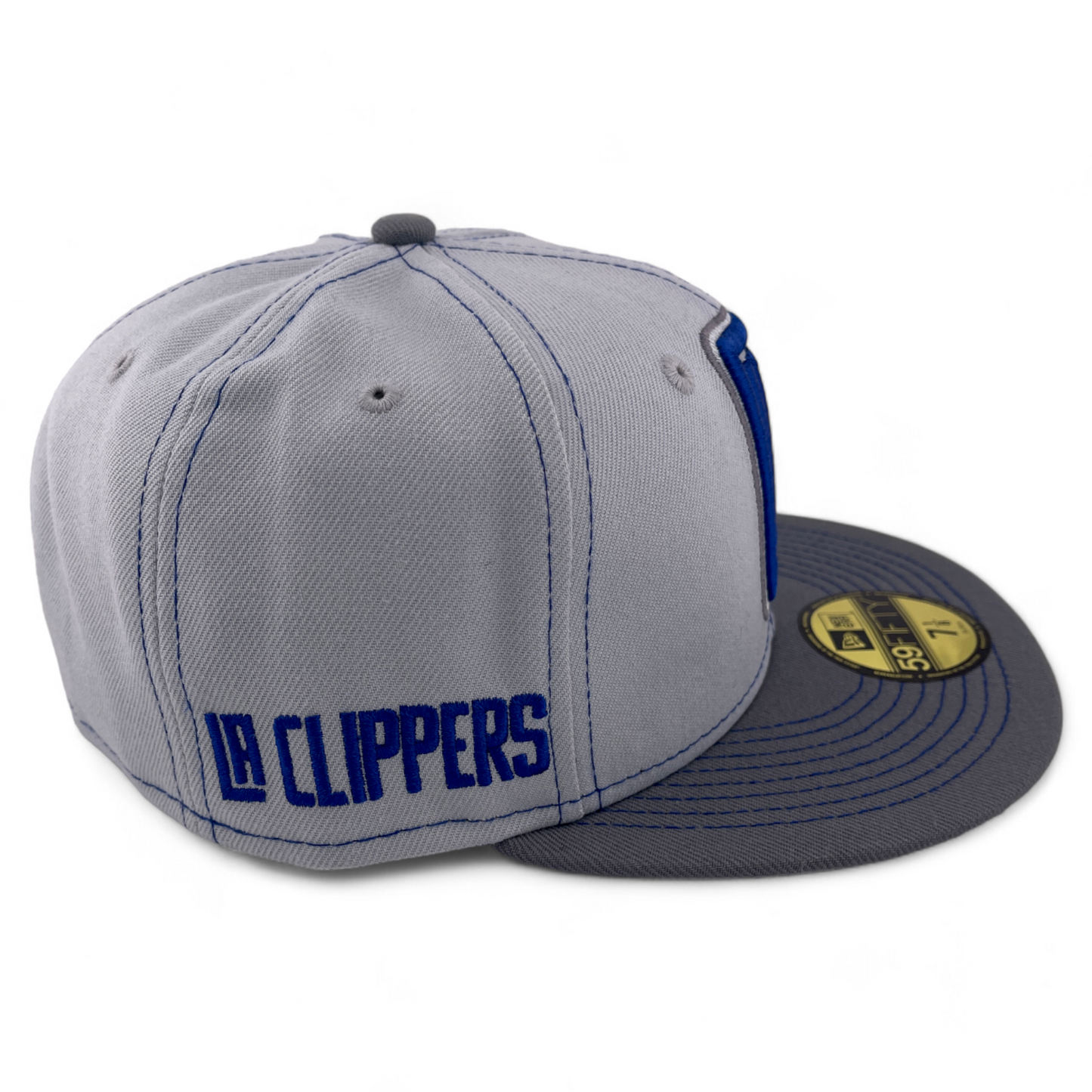 New Era Los Angeles Clippers NBA Grey Pop Pack Blue/Gray 59Fifty Fitted Hat Cap