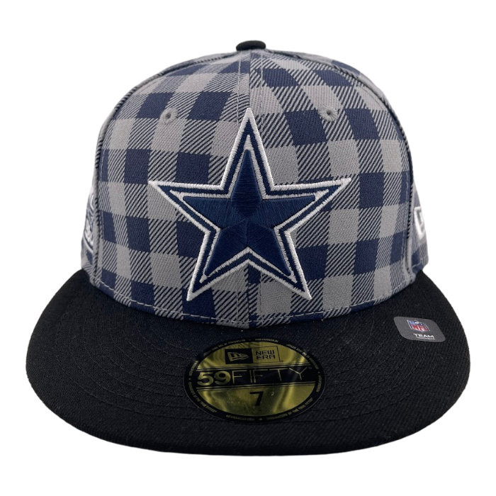 New Era Dallas Cowboys Pro Image Plaid Checkered Side Patch 59FIFTY Fitted Hat Cap