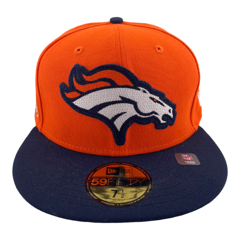 New Era Denver Broncos Letterman Super Bowl XXXIII Patch 59FIFTY Fitted Hat Cap