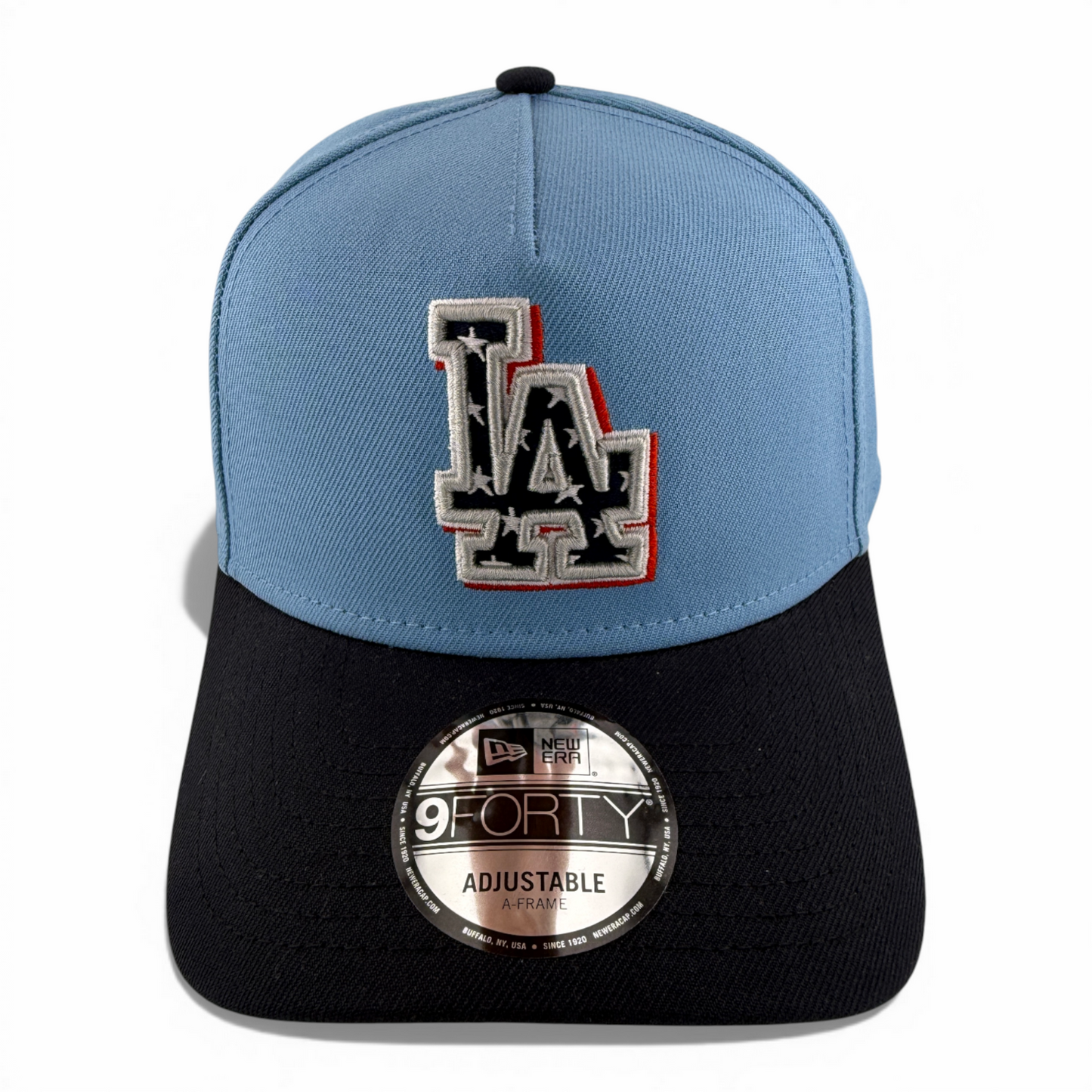 New Era Los Angeles Dodgers USA Flag Logo A-Frame 9Forty Snapback Adjustable Hat