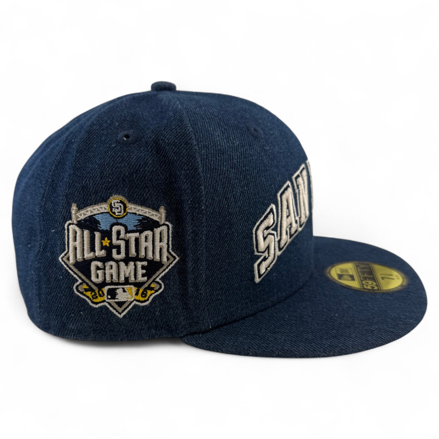 New Era San Diego Padres MLB Denim 2018 All-Star Game 59FIFTY Fitted Hat Cap