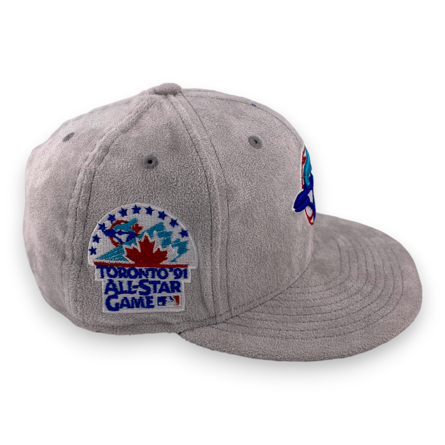 New Era Toronto Blue Jays 1991 All-Star Game Patch Suede Grey 59FIFTY Hat Cap