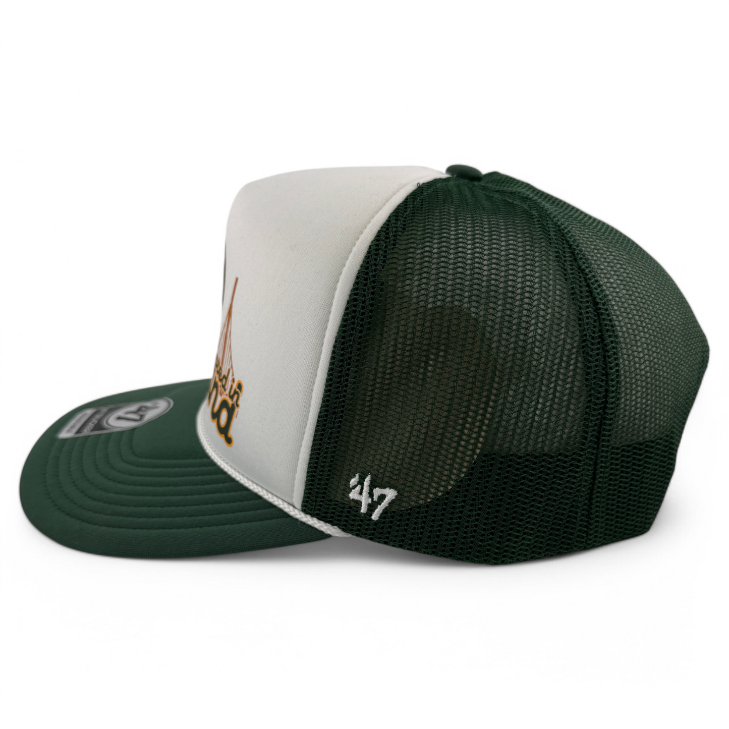 '47 Brand Oakland Athletics A's MLB Region Foam Trucker Snapback Mesh Back Hat