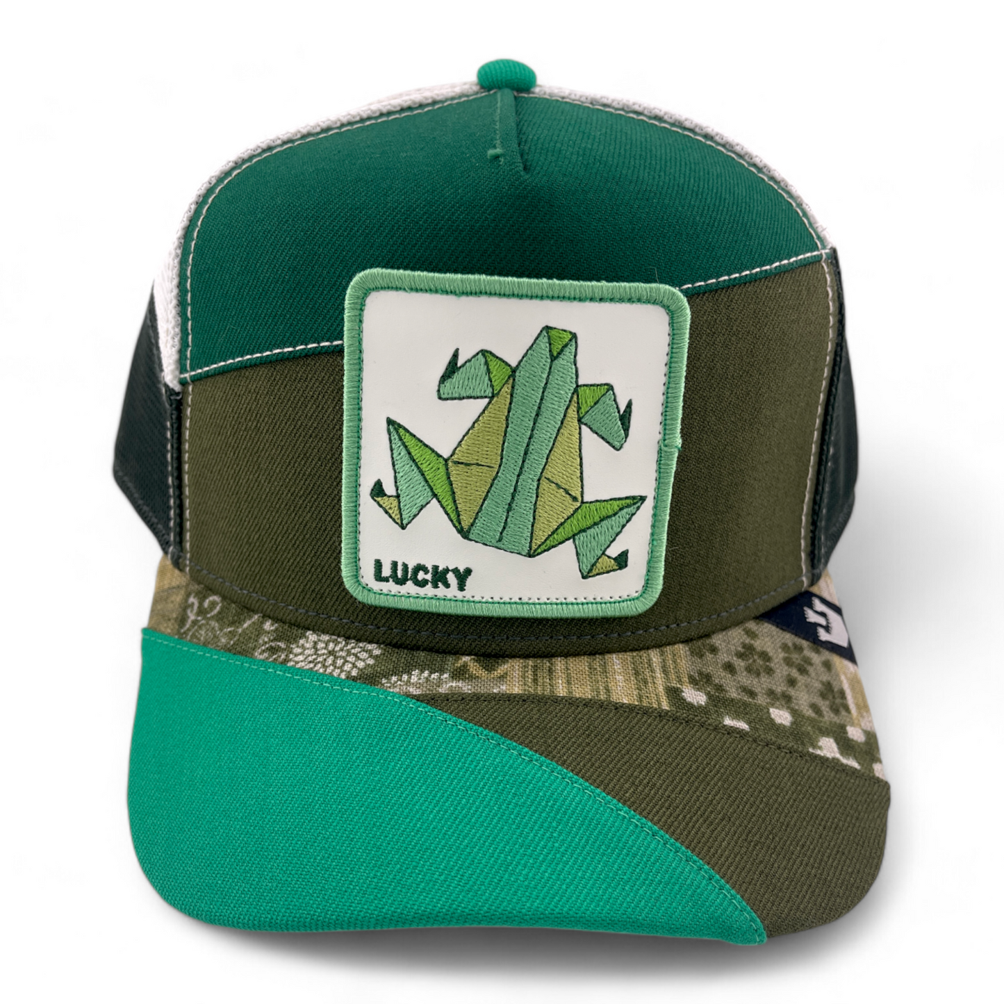 Goorin Bros Lucky Frog Farmigami Farm Capsule Courage Trucker Snapback Hat Cap