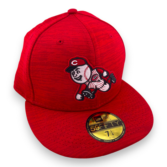 New Era Cincinnati Reds Mr. Red Logo MLB Club Red/Grey UV 59FIFTY Hat Cap