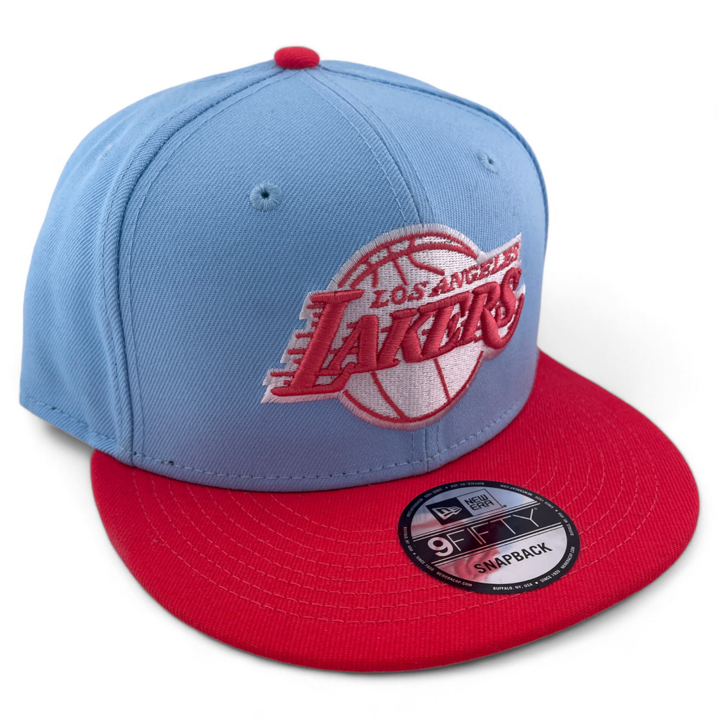 New Era Los Angeles Lakers NBA 2-Tone Color Pack Pink/Teal 9Fifty Snapback Hat