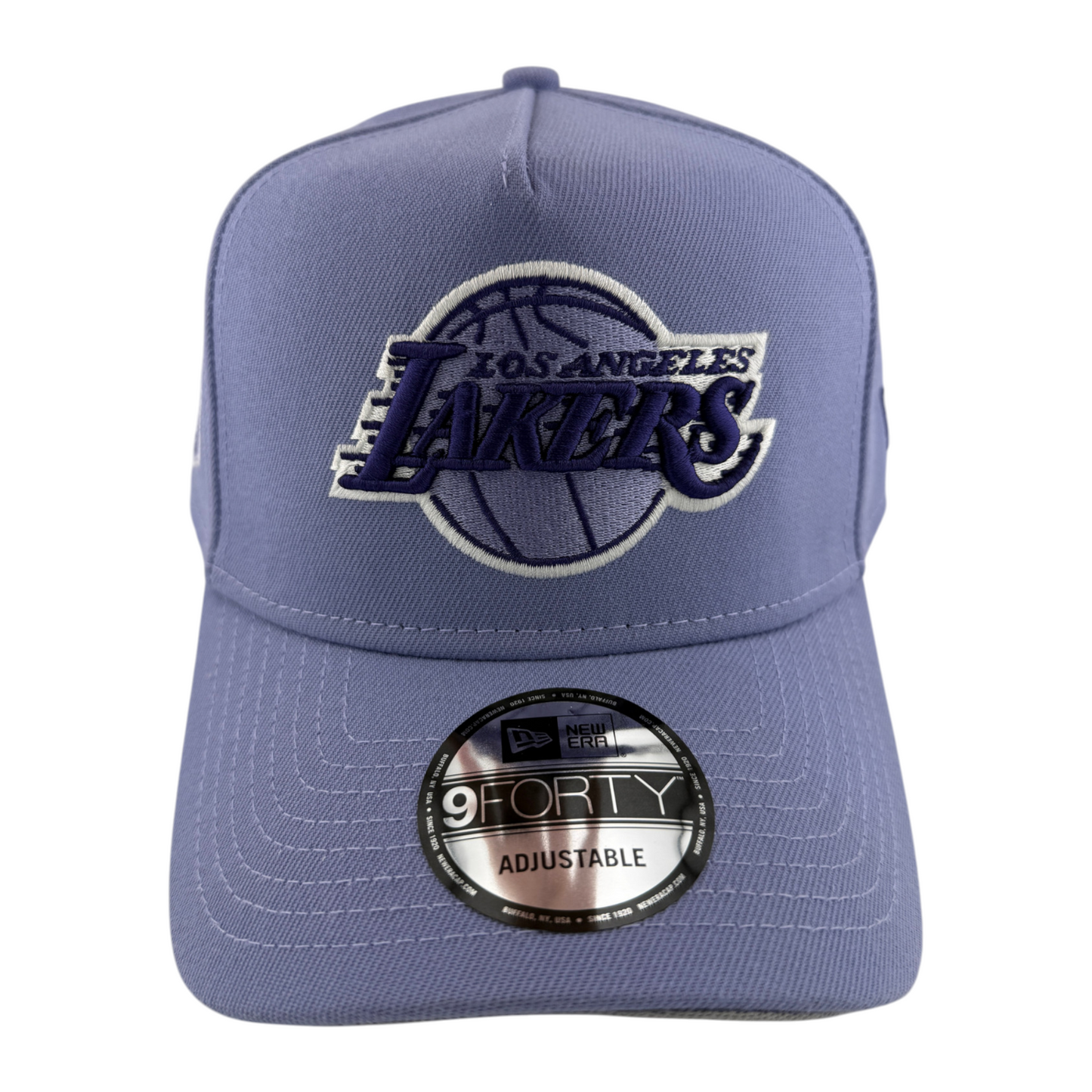 New Era Los Angeles Lakers NBA Lavender A-Frame 9Forty Snapback Adjustable Hat
