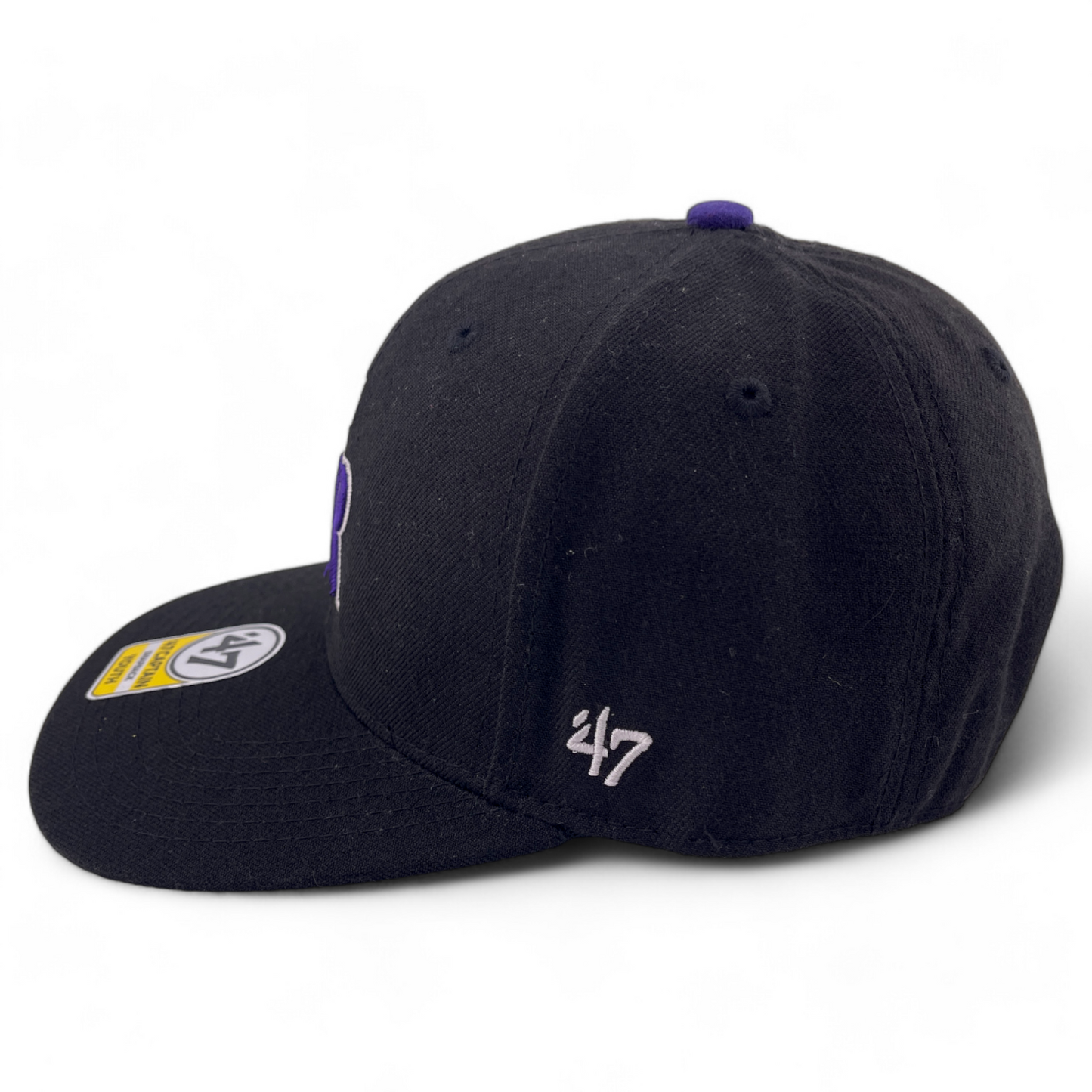 '47 Brand Colorado Rockies Sure Shot Captain Adjustable Snapback Hat Cap Youth