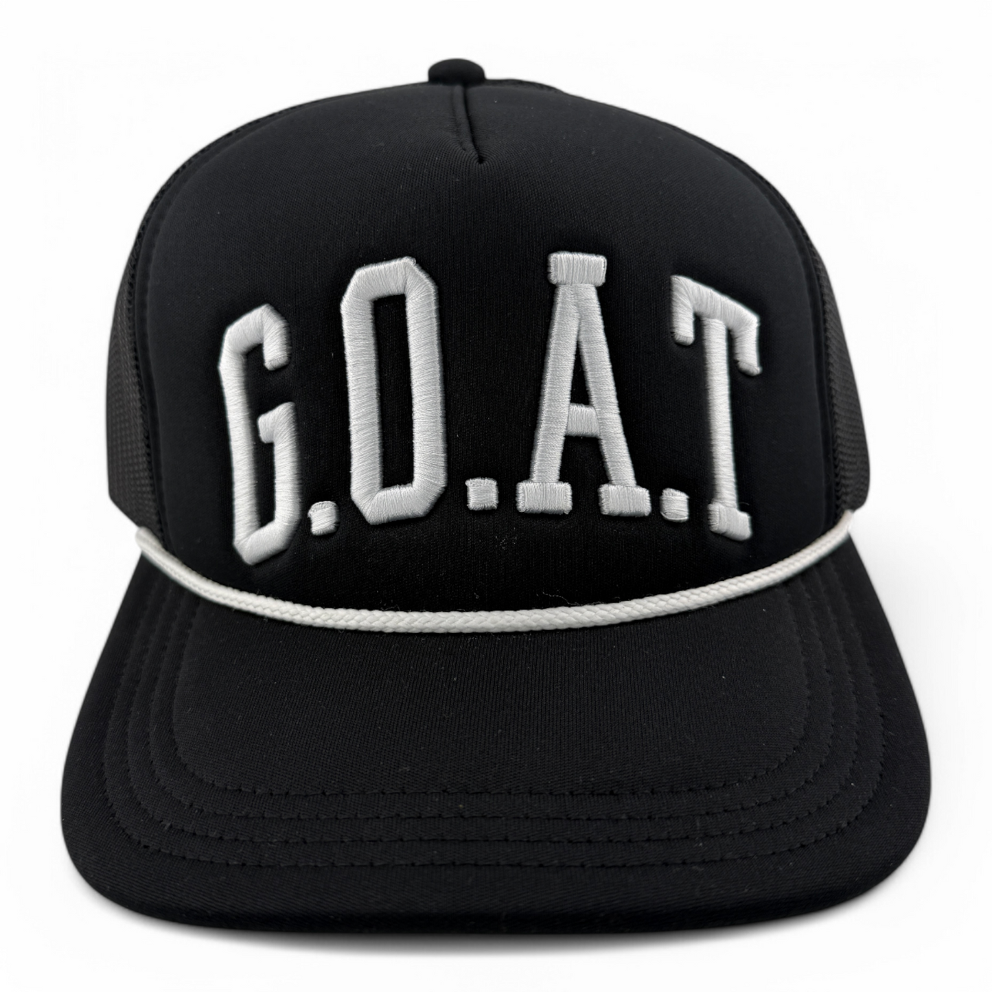 G.O.A.T Greatest of All Time Mesh Back Adjustable Snapback Foam Trucker Hat Cap
