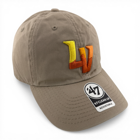 '47 Brand Las Vegas Aviators MiLB Tan Khaki Clean Up Adjustable Dad Hat Cap