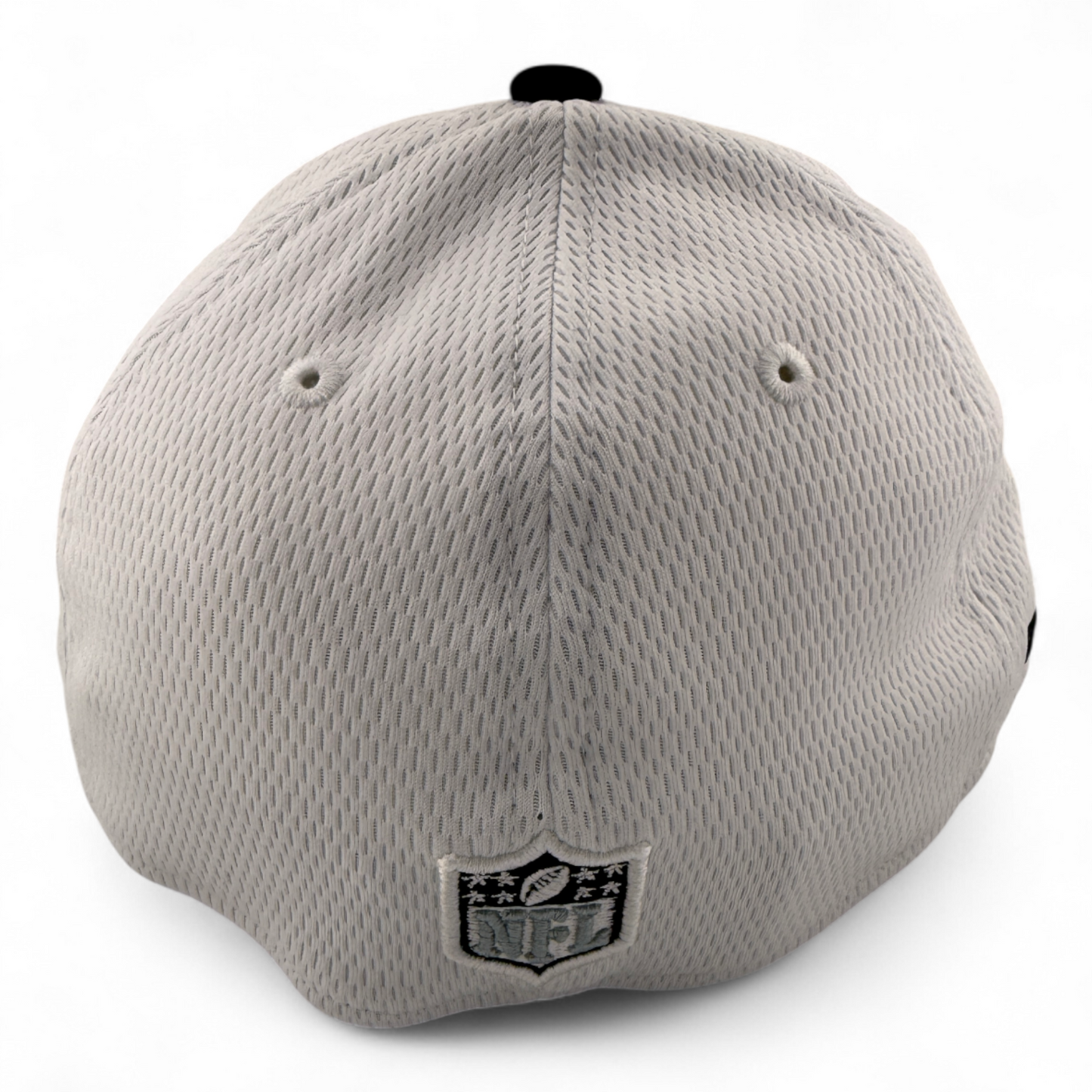 New Era Las Vegas Raiders NFL 2023 Sideline White Neo 39Thirty Flex Fit Hat Cap
