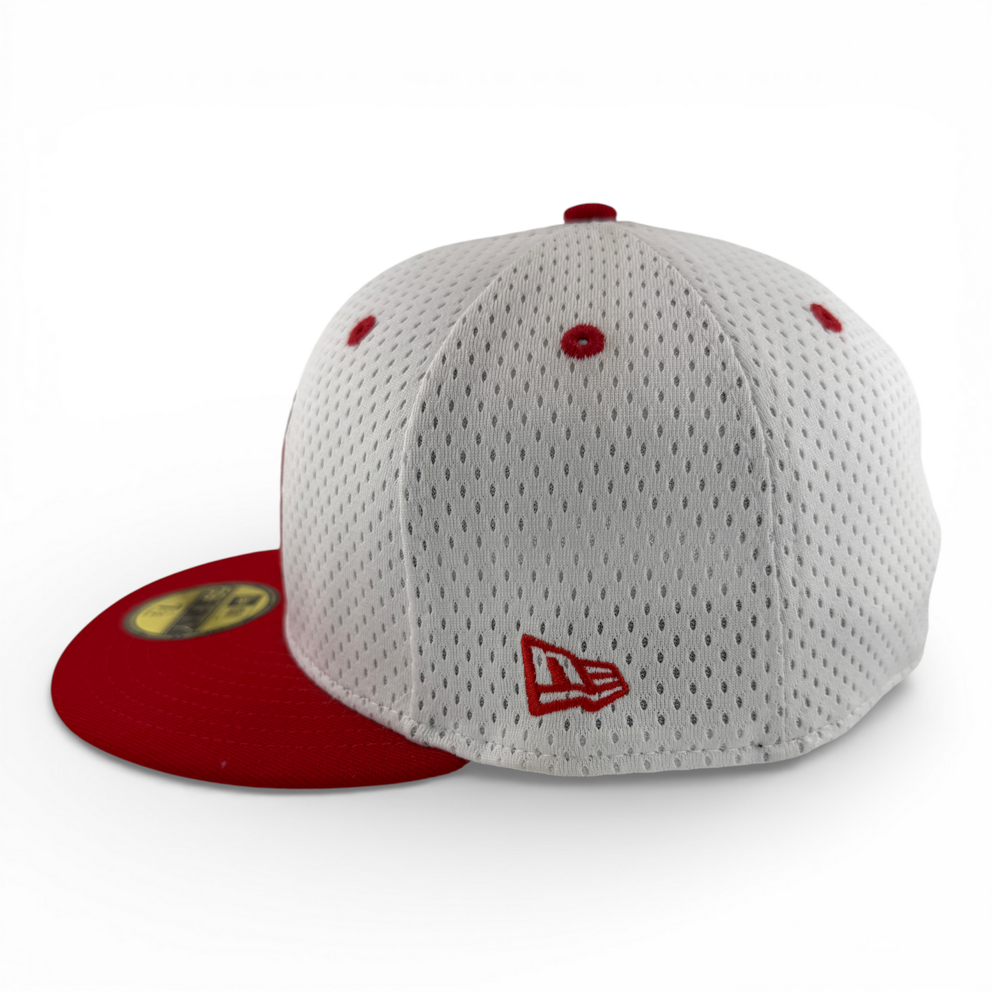 New Era Los Angeles Angels MLB Throwback Jersey Mesh Red 59Fifty Fitted Hat Cap