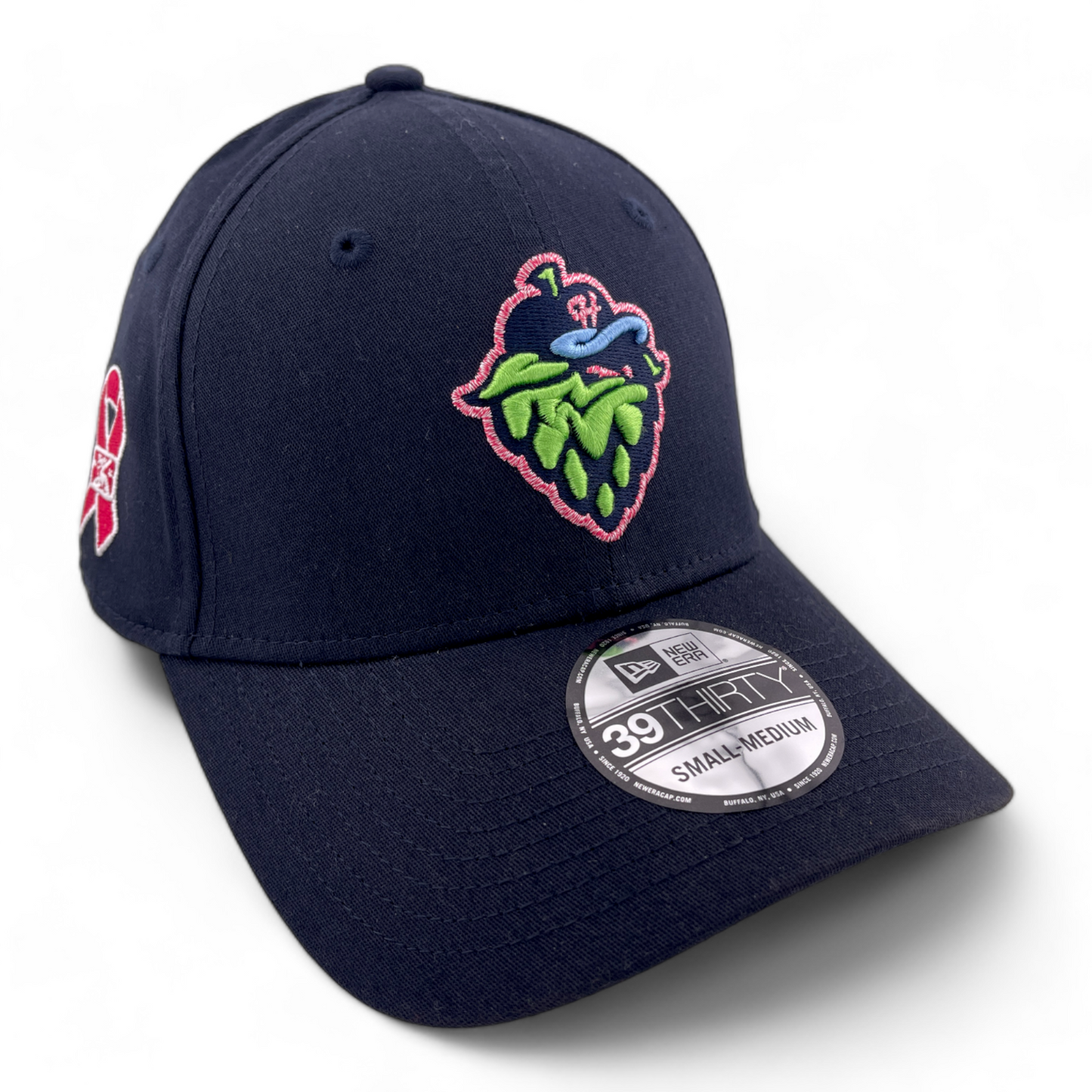 New Era Hillsboro Hops MiLB 2020 Mothers Day Navy Blue 39THIRTY Flex Fit Hat Cap