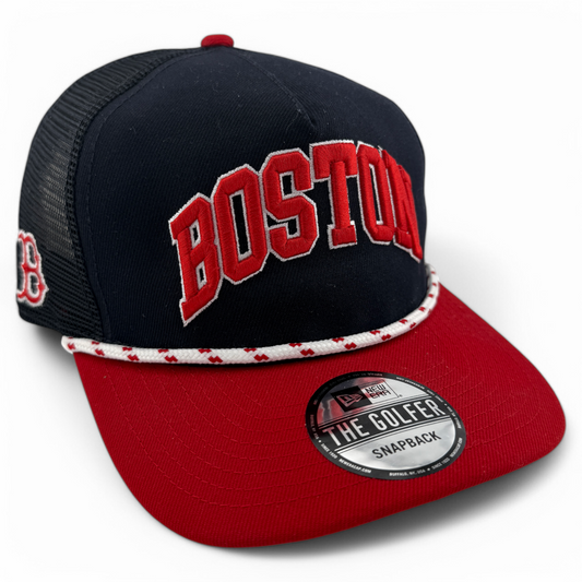 New Era Boston Red Sox MLB The Golfer Rope A-Frame Snapback Adjustable Hat Cap