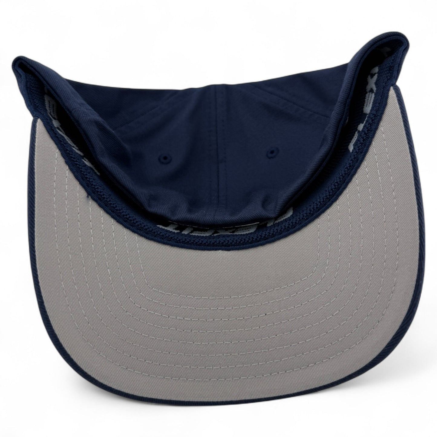 The Original FlexFit Blank All Navy Blue (For Customs) Structured Fitted Hat Cap