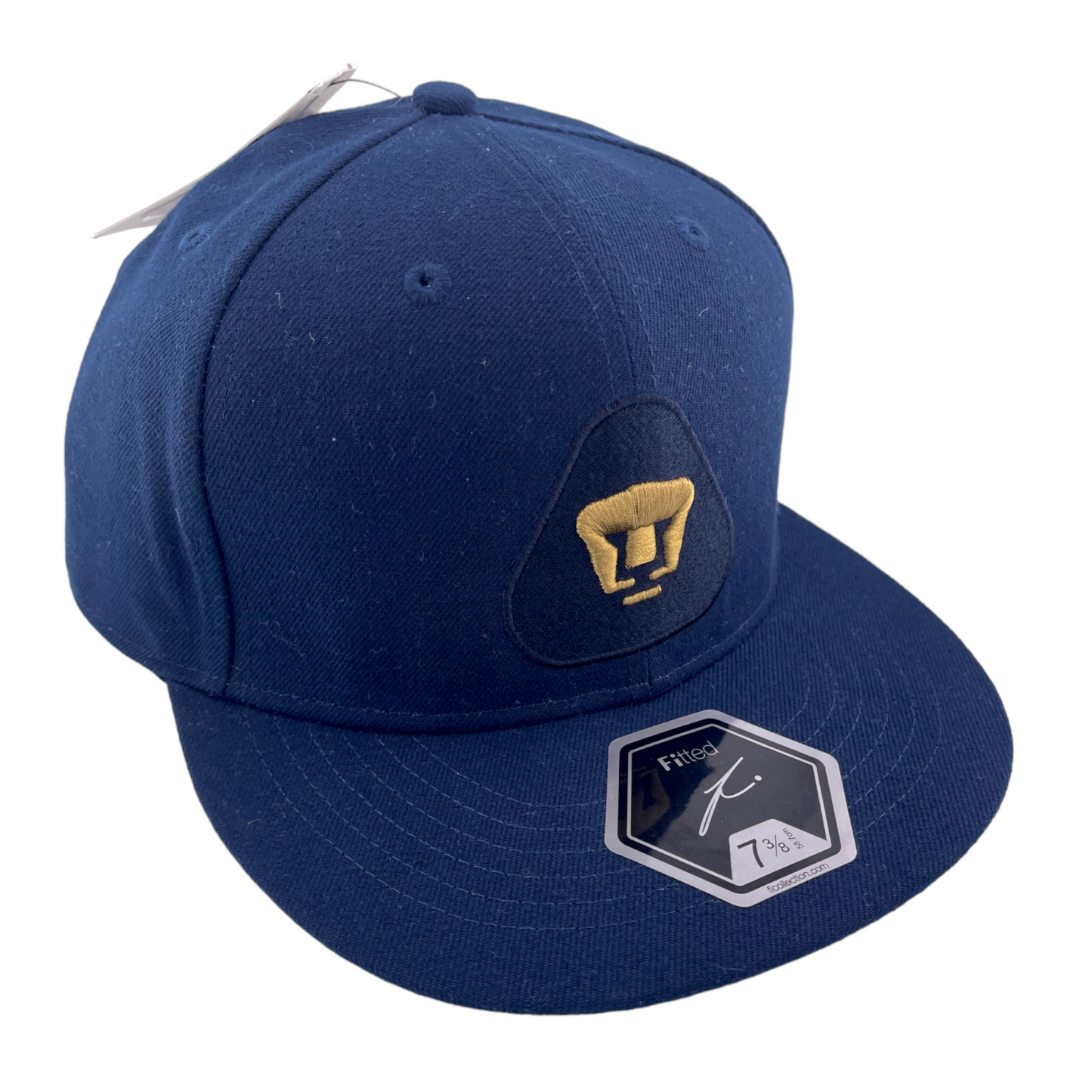 NEW Fi Collection Pumas UNAM Dawn FT-90 Pro Navy Blue/Grey UV Fitted Hat Cap