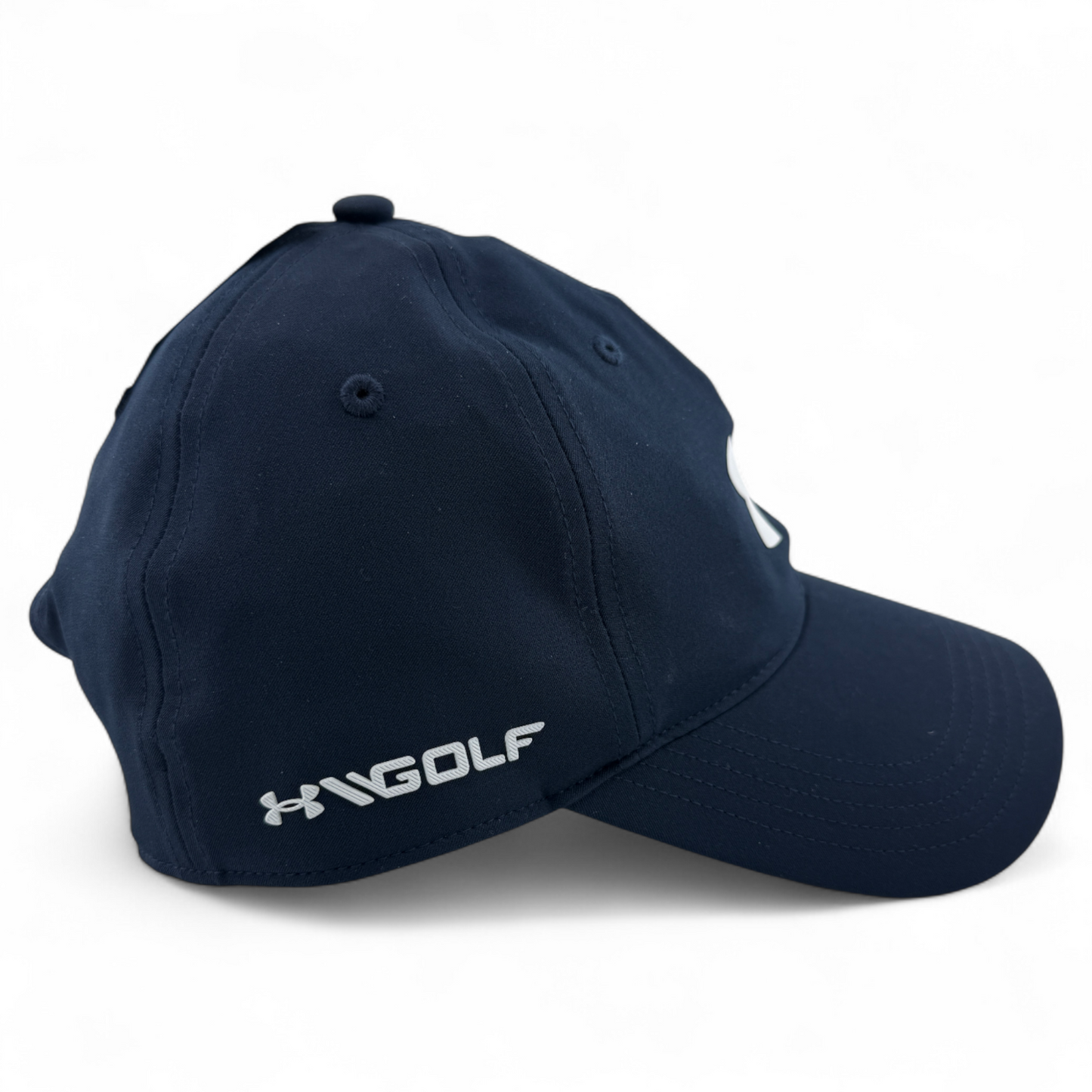 Under Armour Golf Driver Highlight Sport Fitness Navy Blue Adjustable Hat Cap