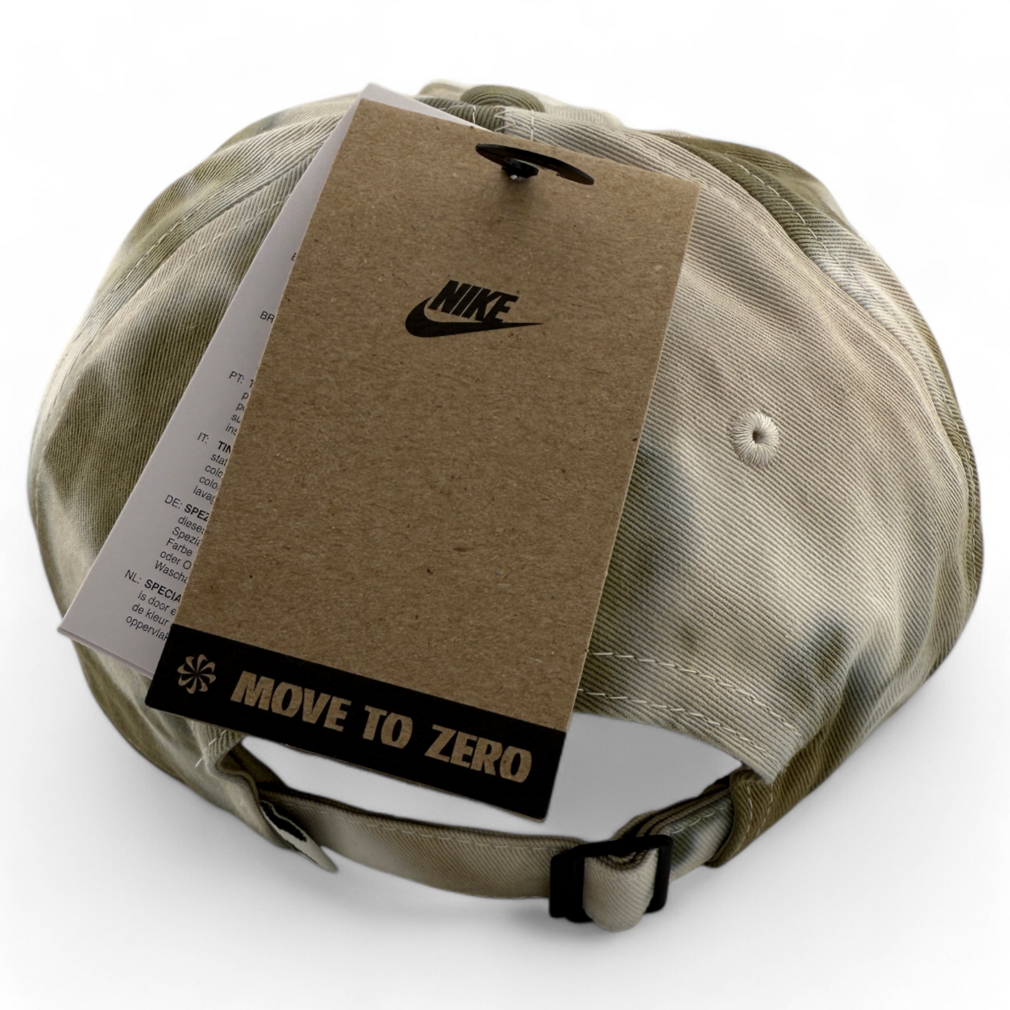 Nike Club Cap Dri-Fit Khaki Camo Faded Adjustable Unstructured Dad Hat Cap M/L